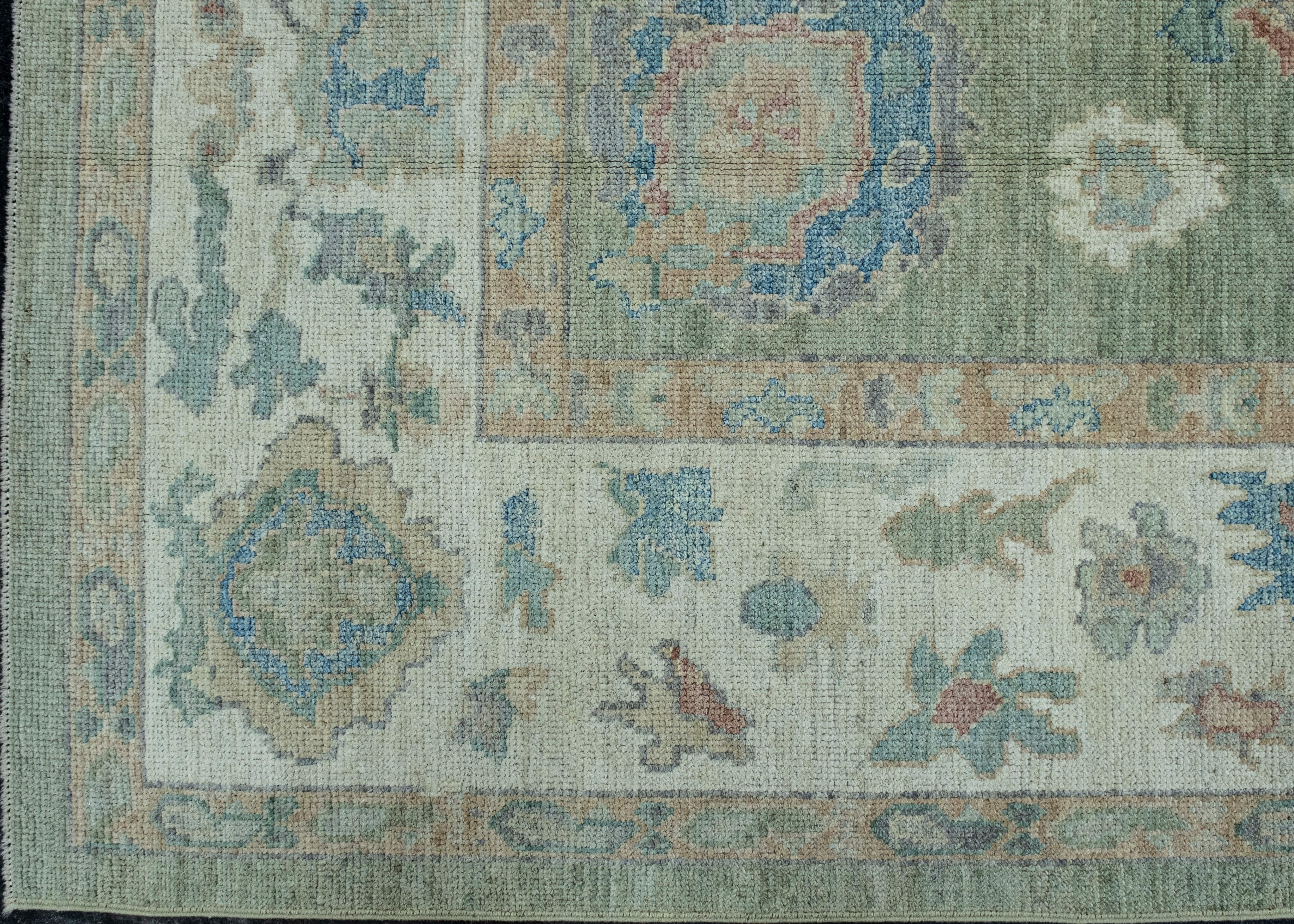 Turkish Oushak Rug 8'10