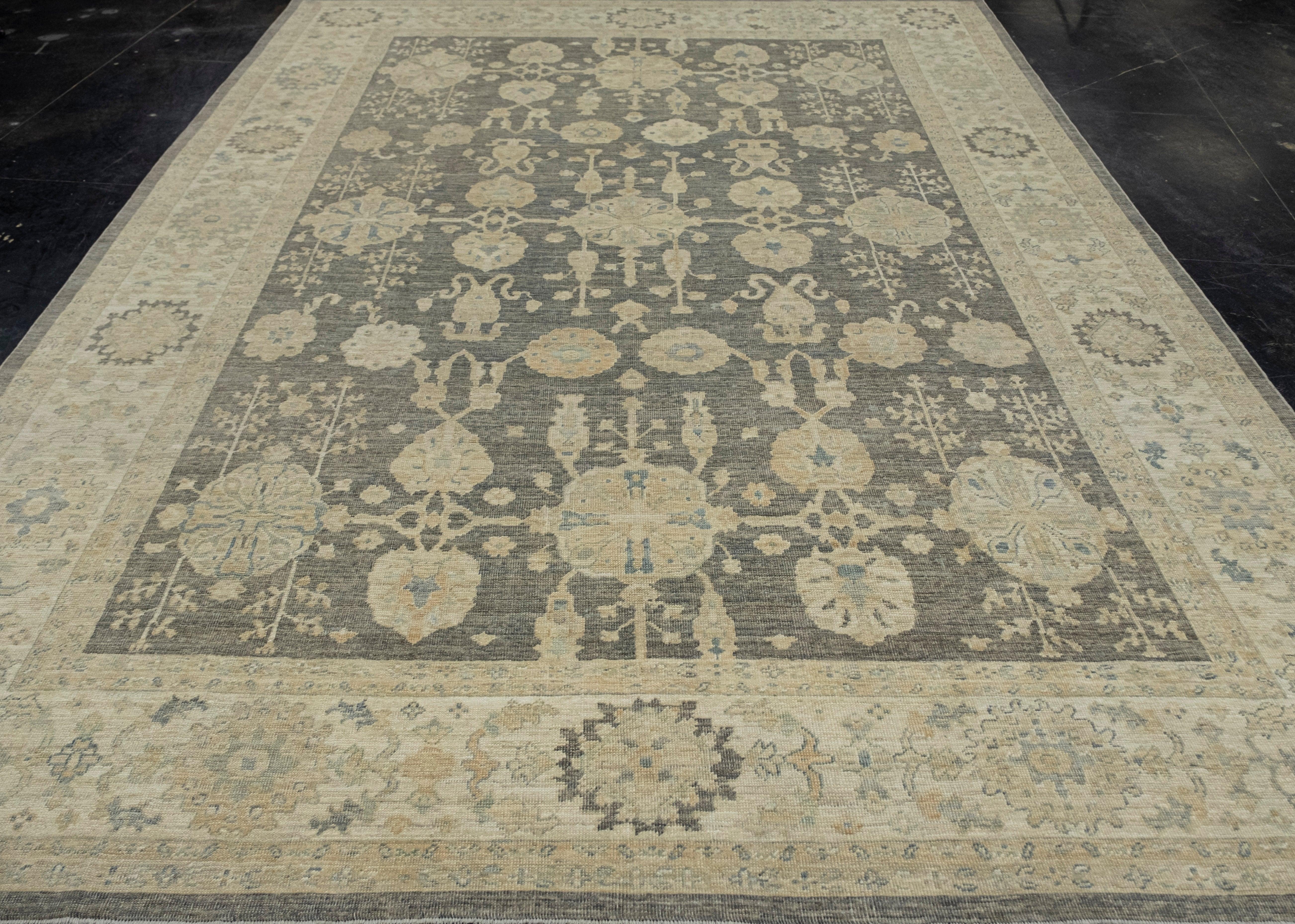 Turkish Oushak Antique Look Rug 8'10
