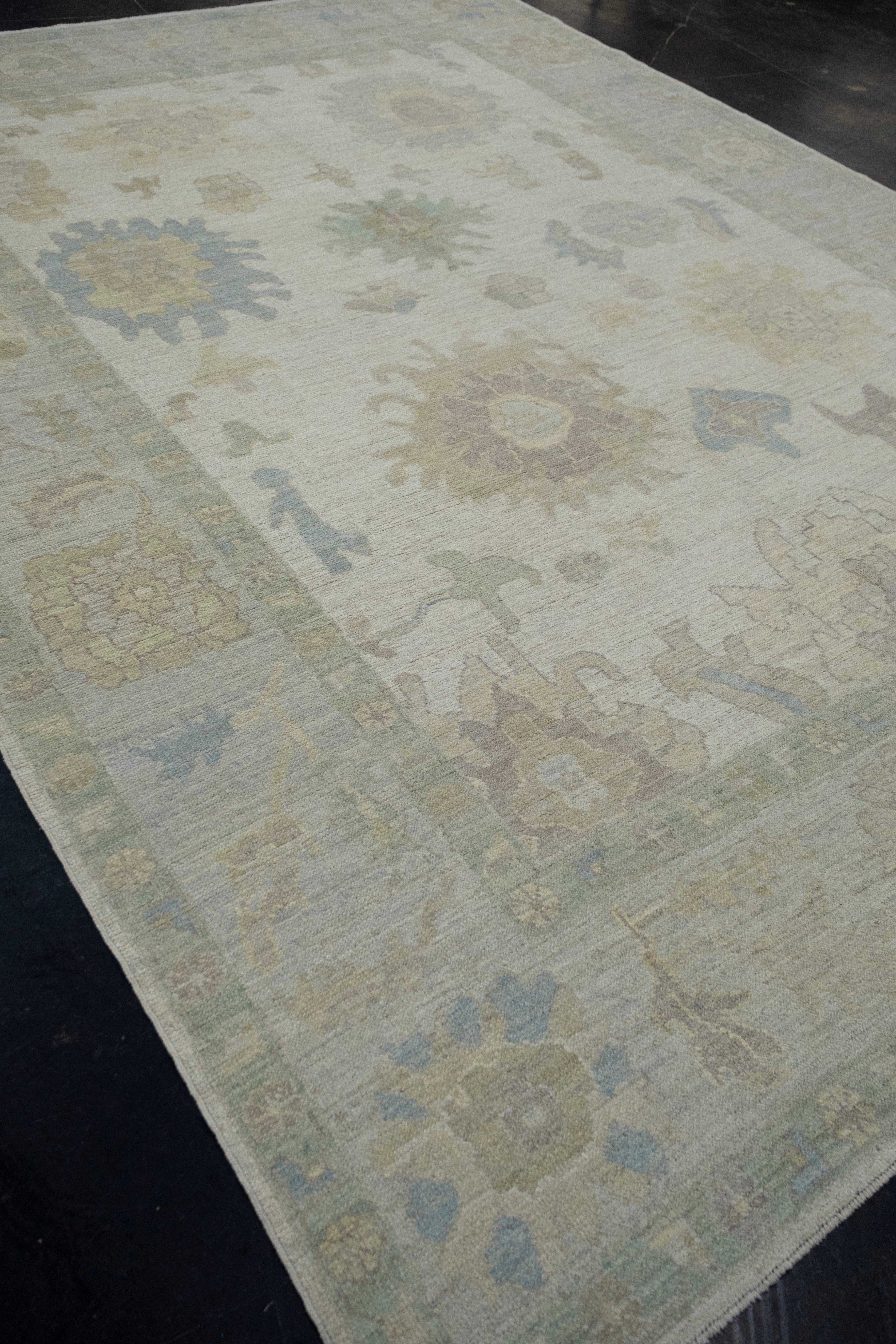 Contemporary Turkish Oushak Rug 8'10
