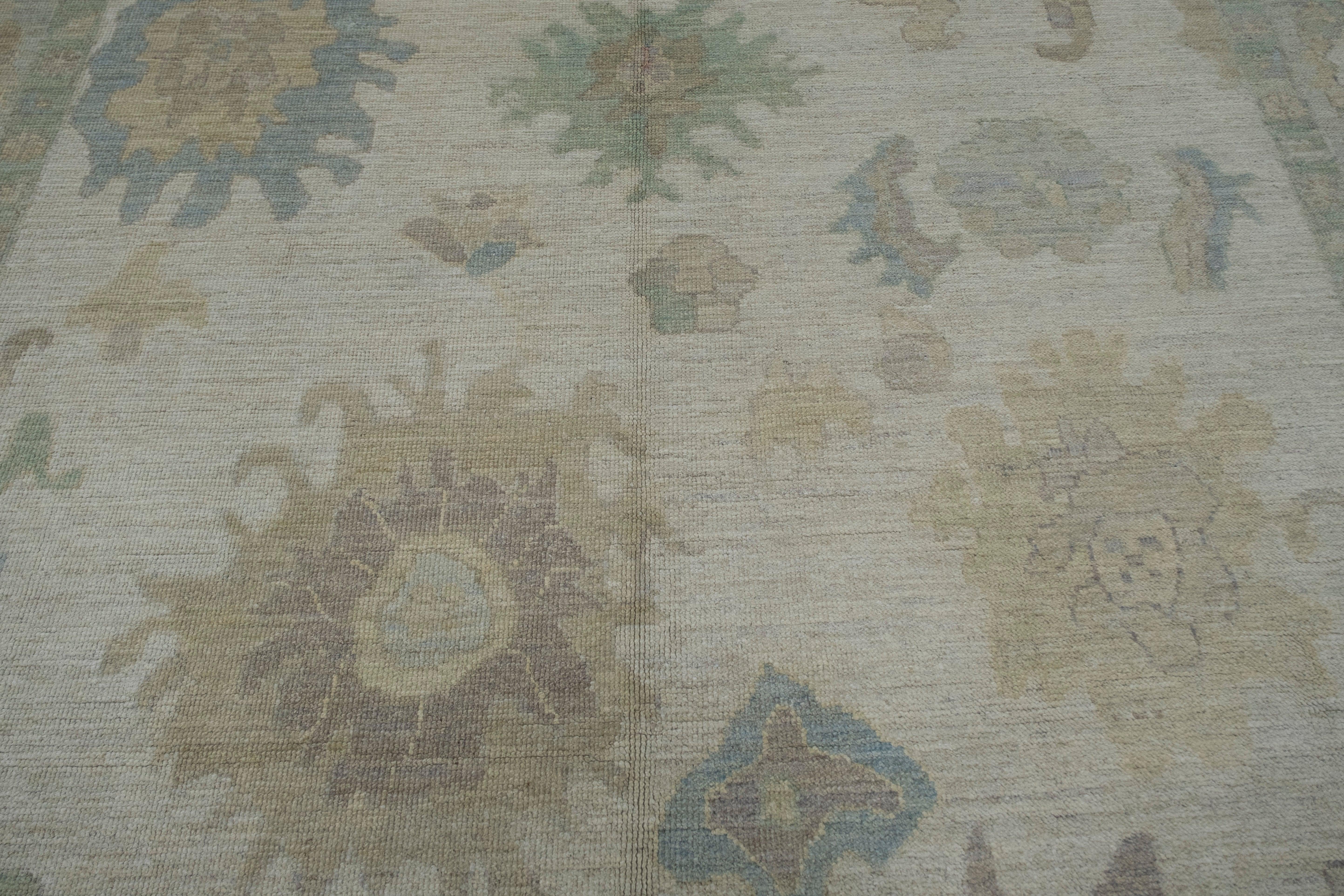 Wool Turkish Oushak Rug 8'10