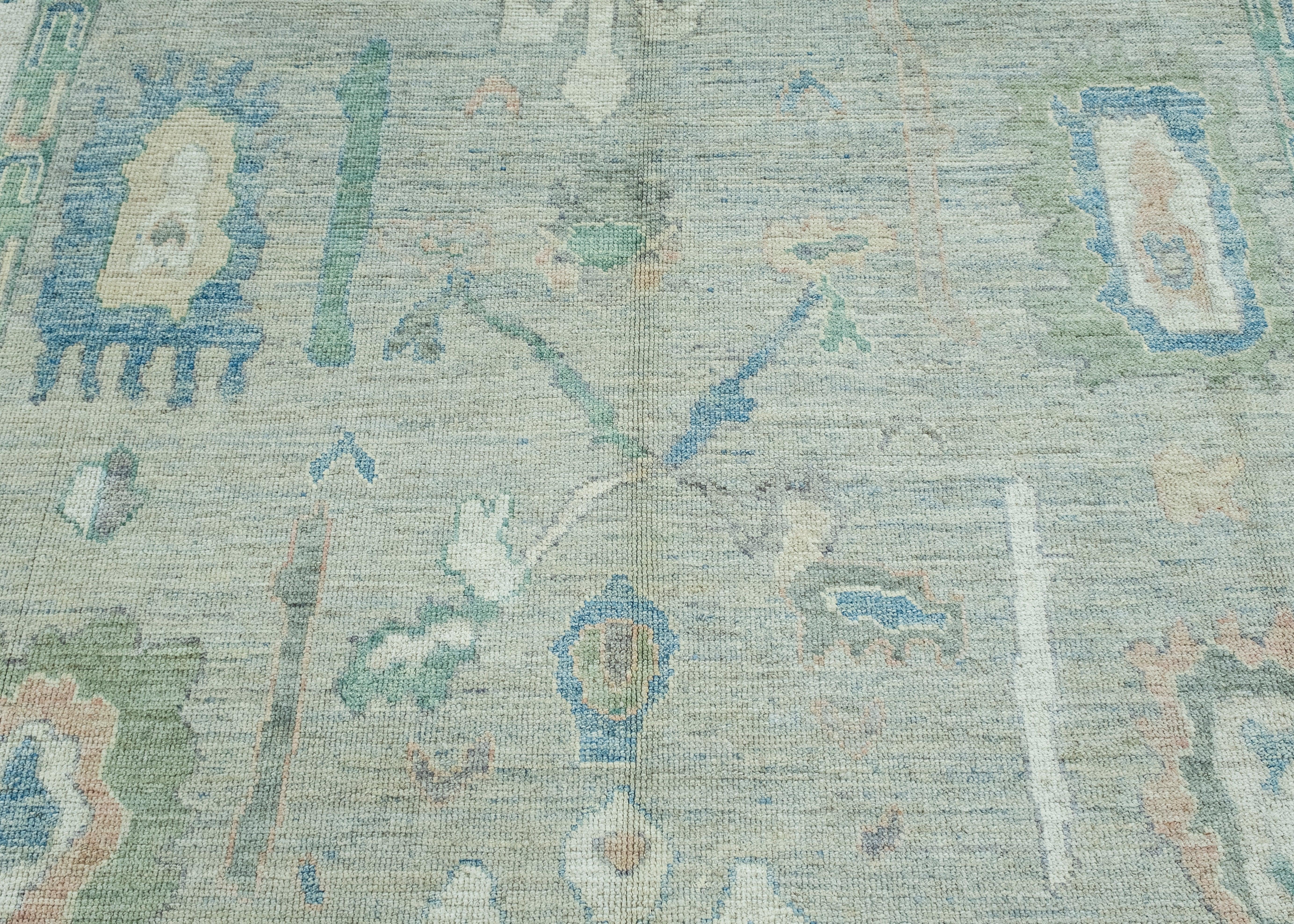 Wool Turkish Oushak Rug 8'10