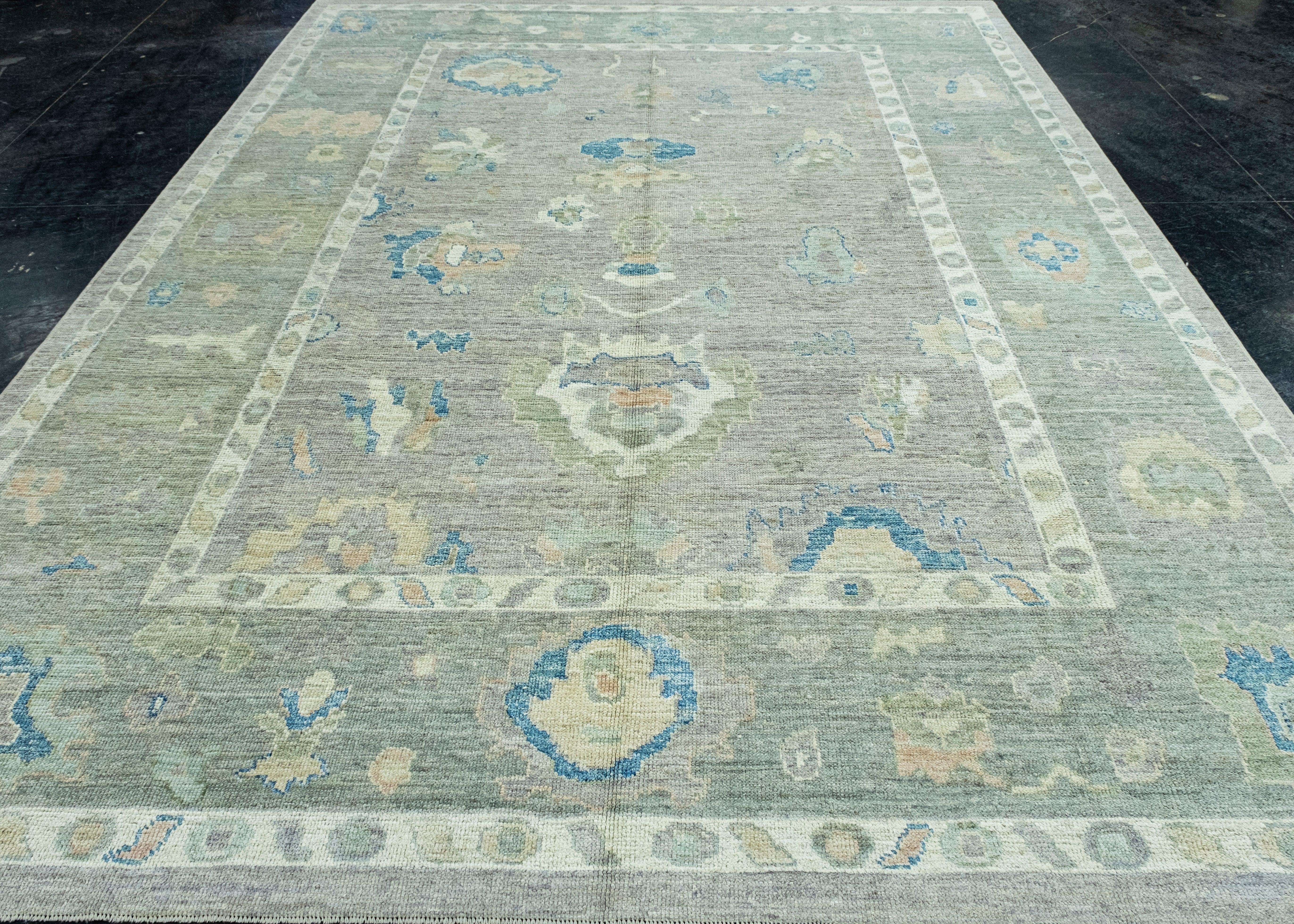 Turkish Oushak Rug 8'11