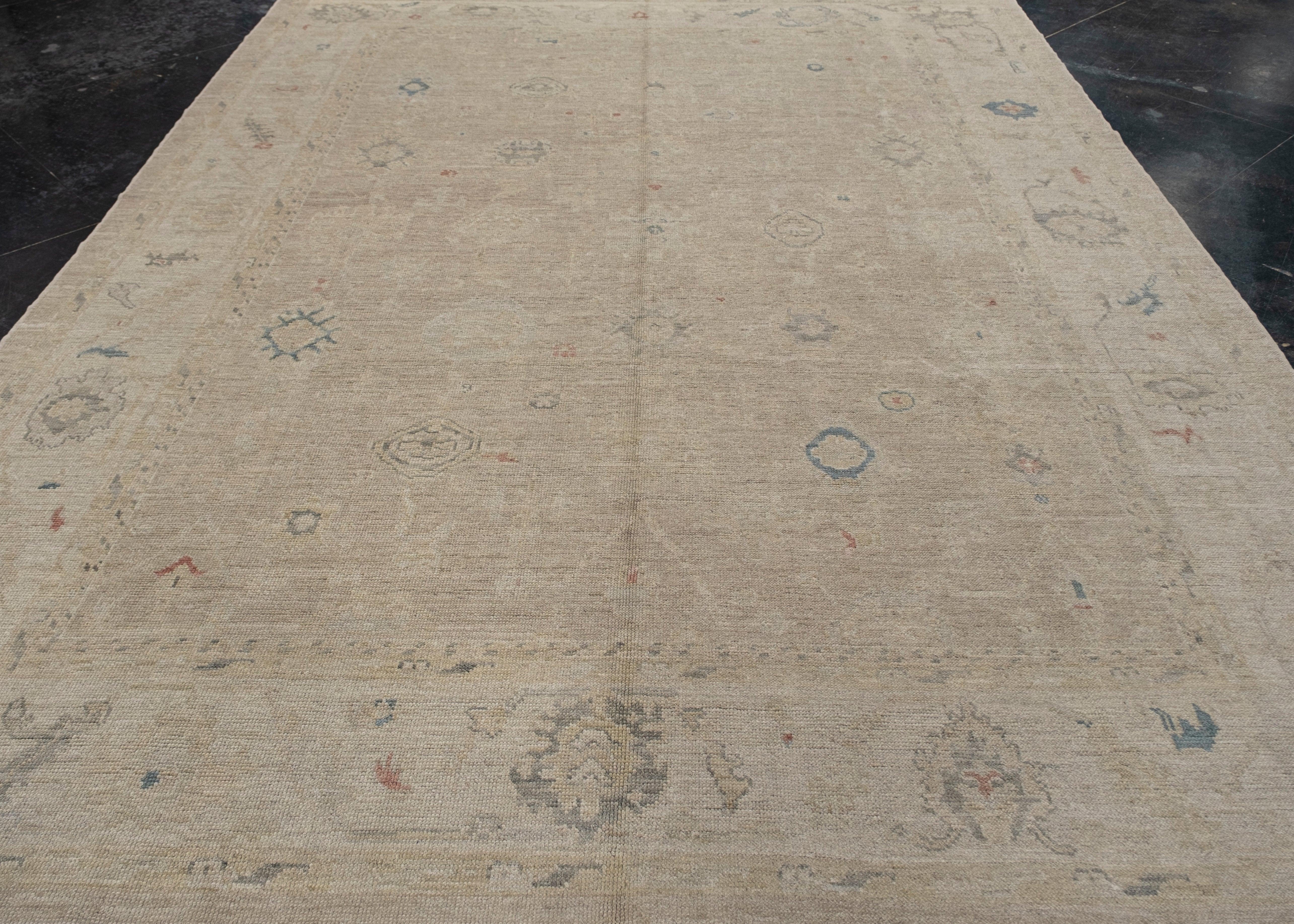 Turkish Oushak Rug 8'11