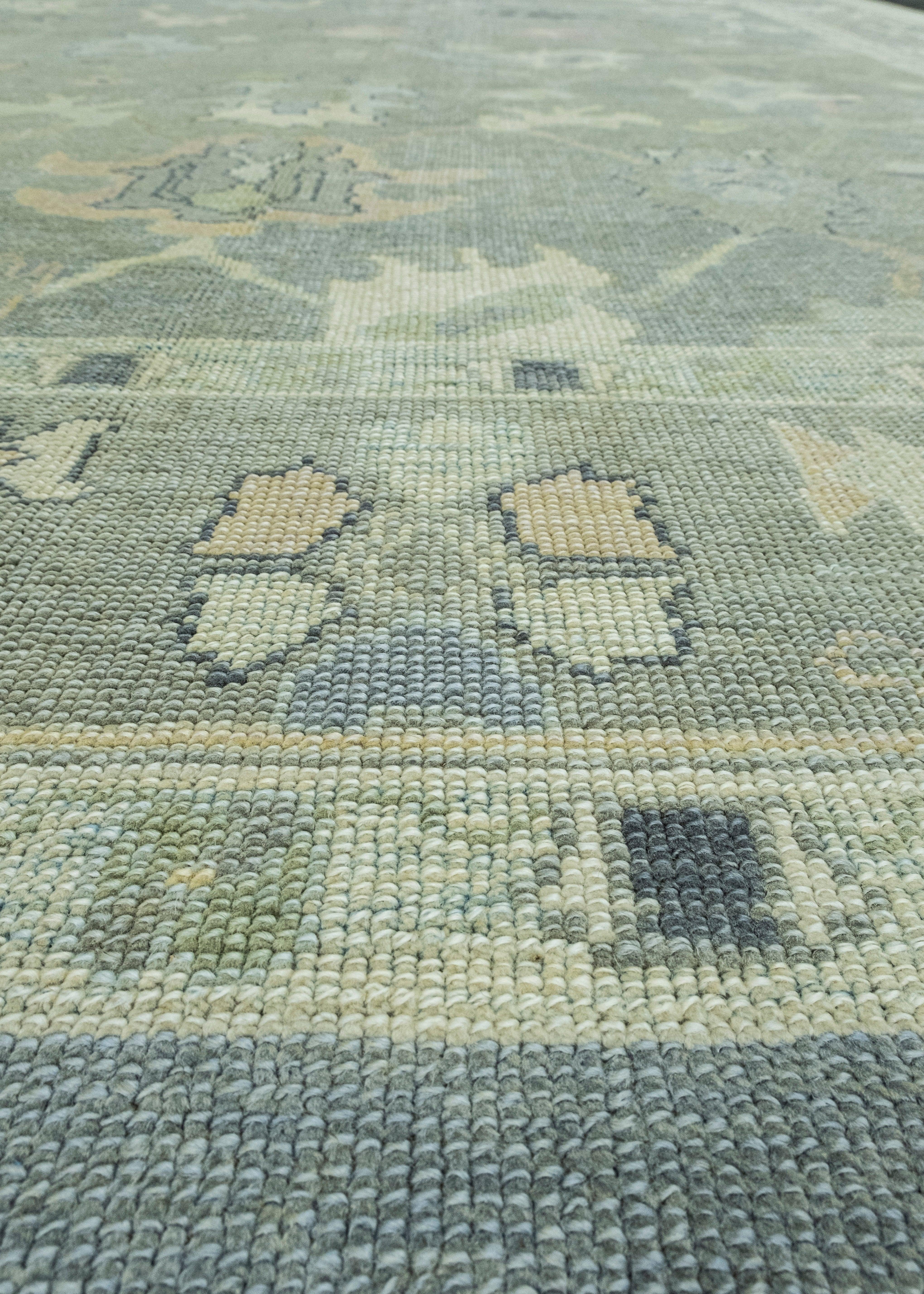 Contemporary Turkish Oushak Rug 8'11