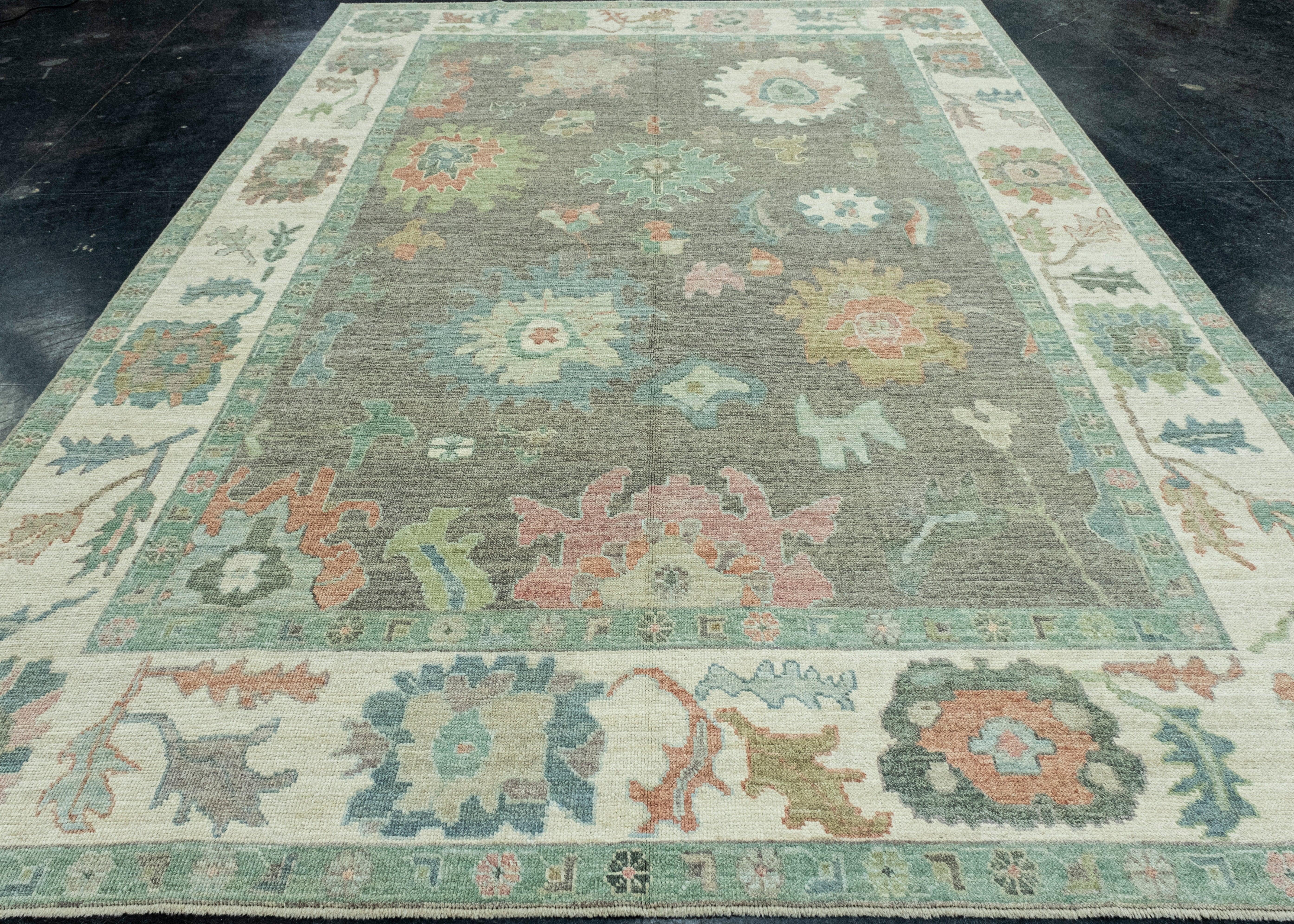 Turkish Oushak Rug 8'11