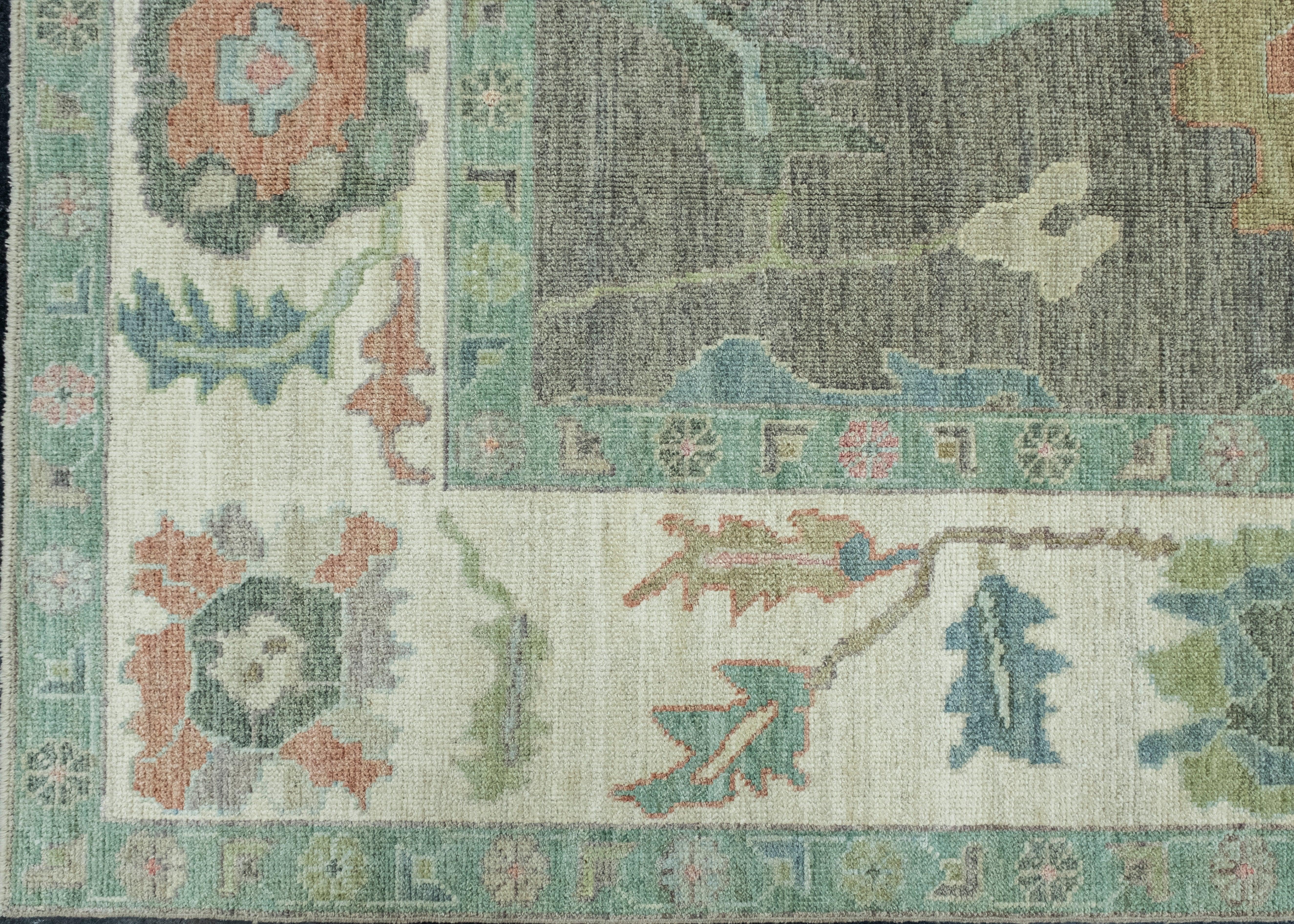 Turkish Oushak Rug 8'11
