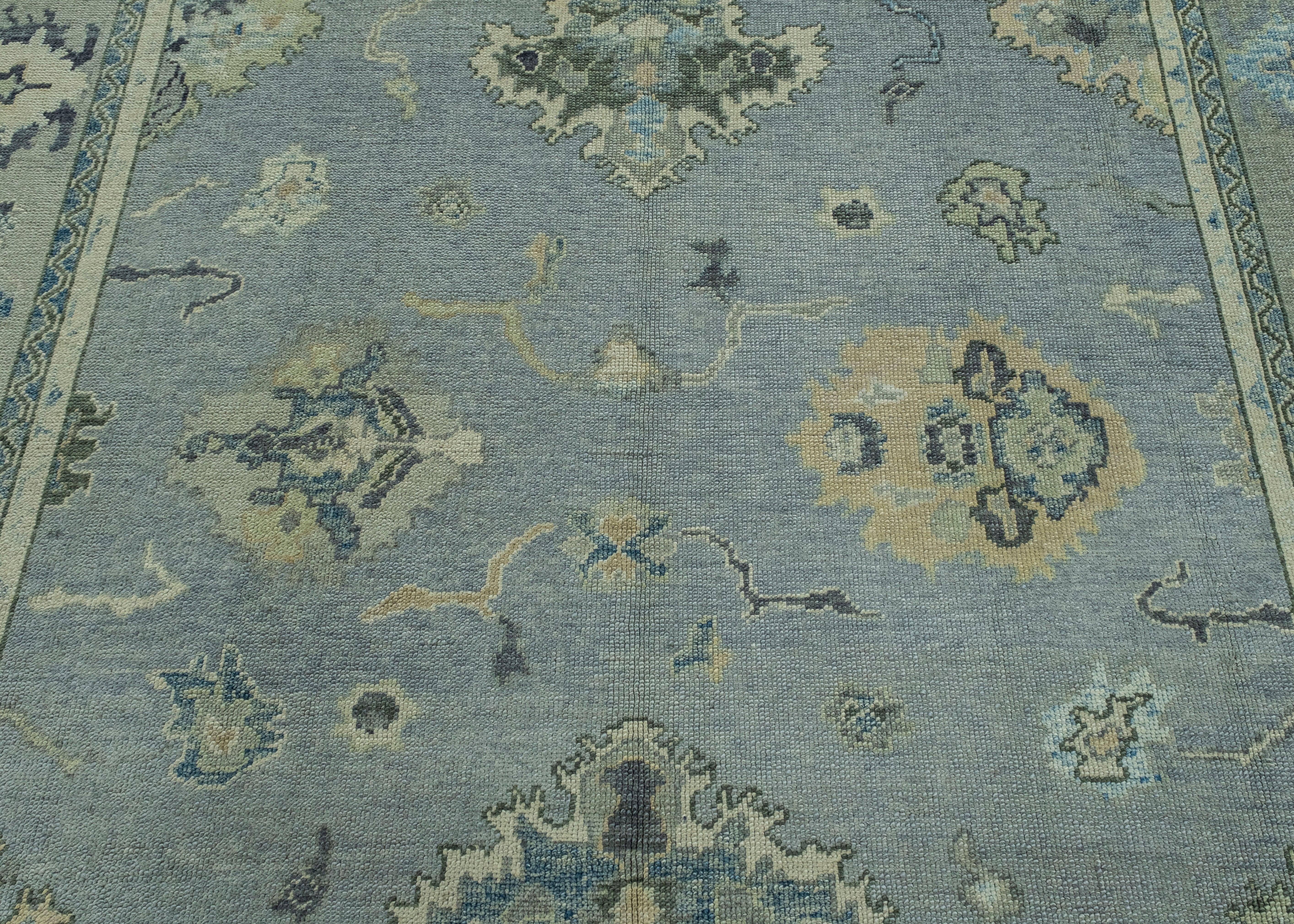 Wool Turkish Oushak Rug 8'11