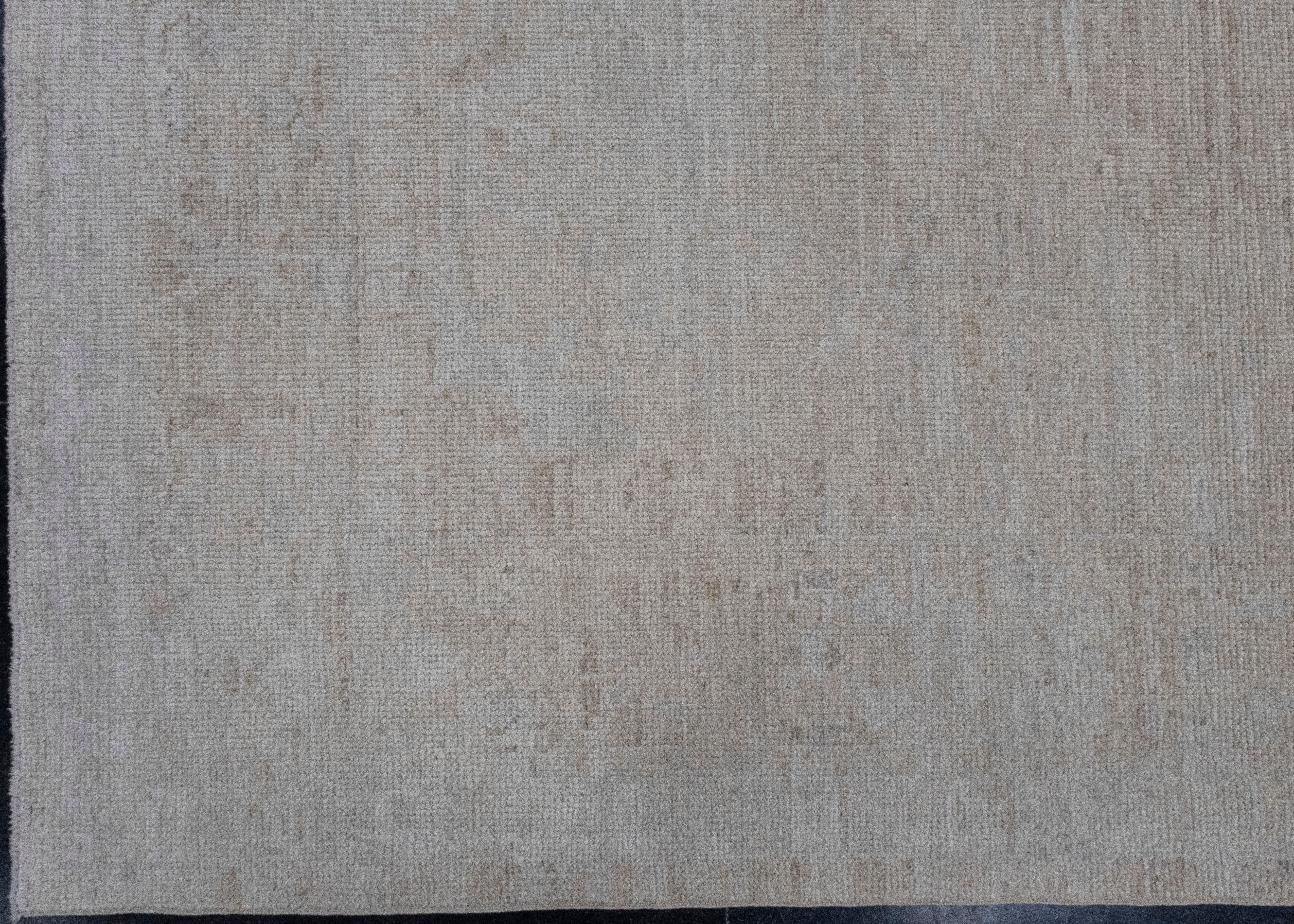 Noué à la main Tapis turc Oushak 8'2