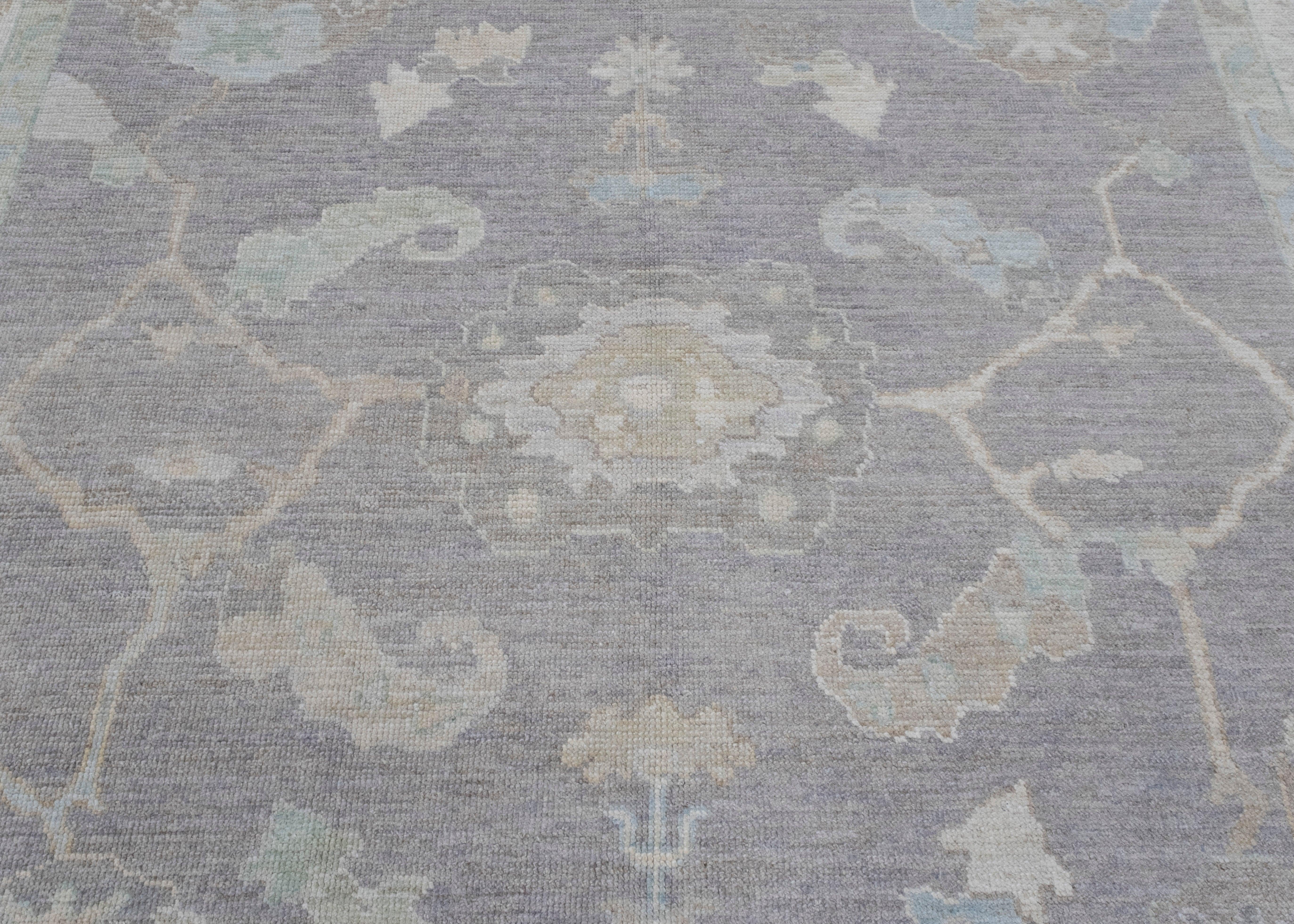 Wool Turkish Oushak Rug 8'2