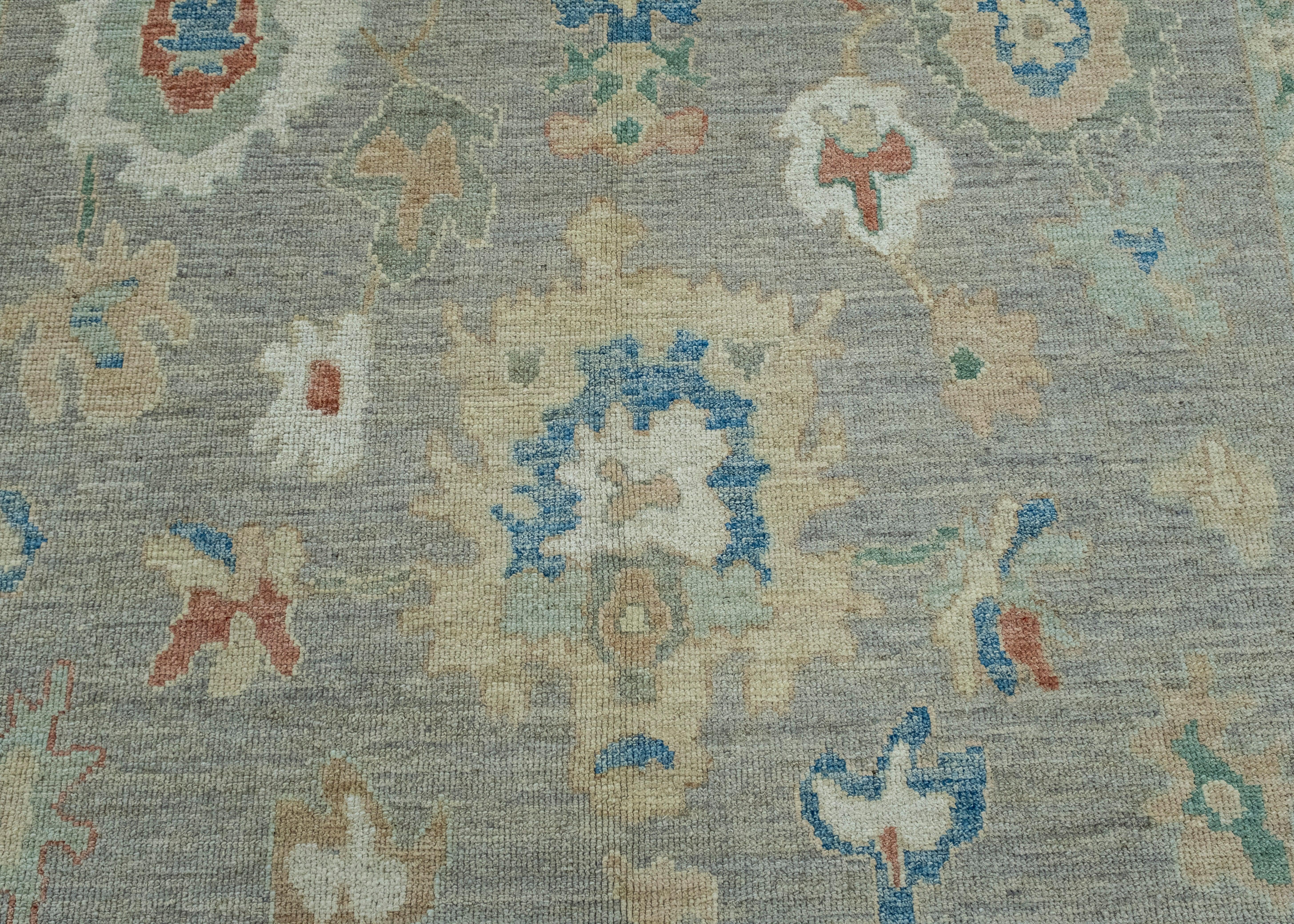 Wool Turkish Oushak Rug 8'3