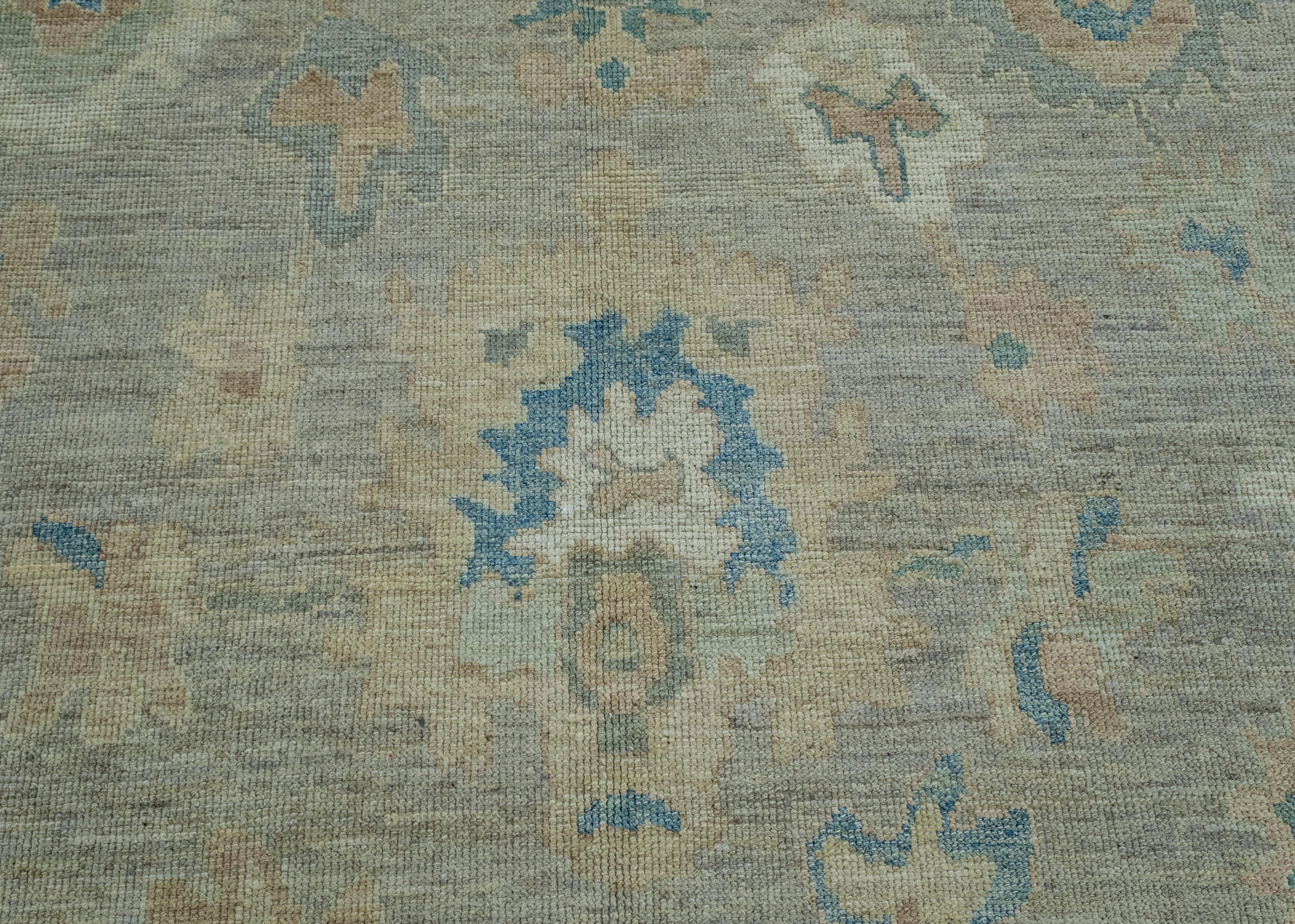 Wool Turkish Oushak Rug 8'3