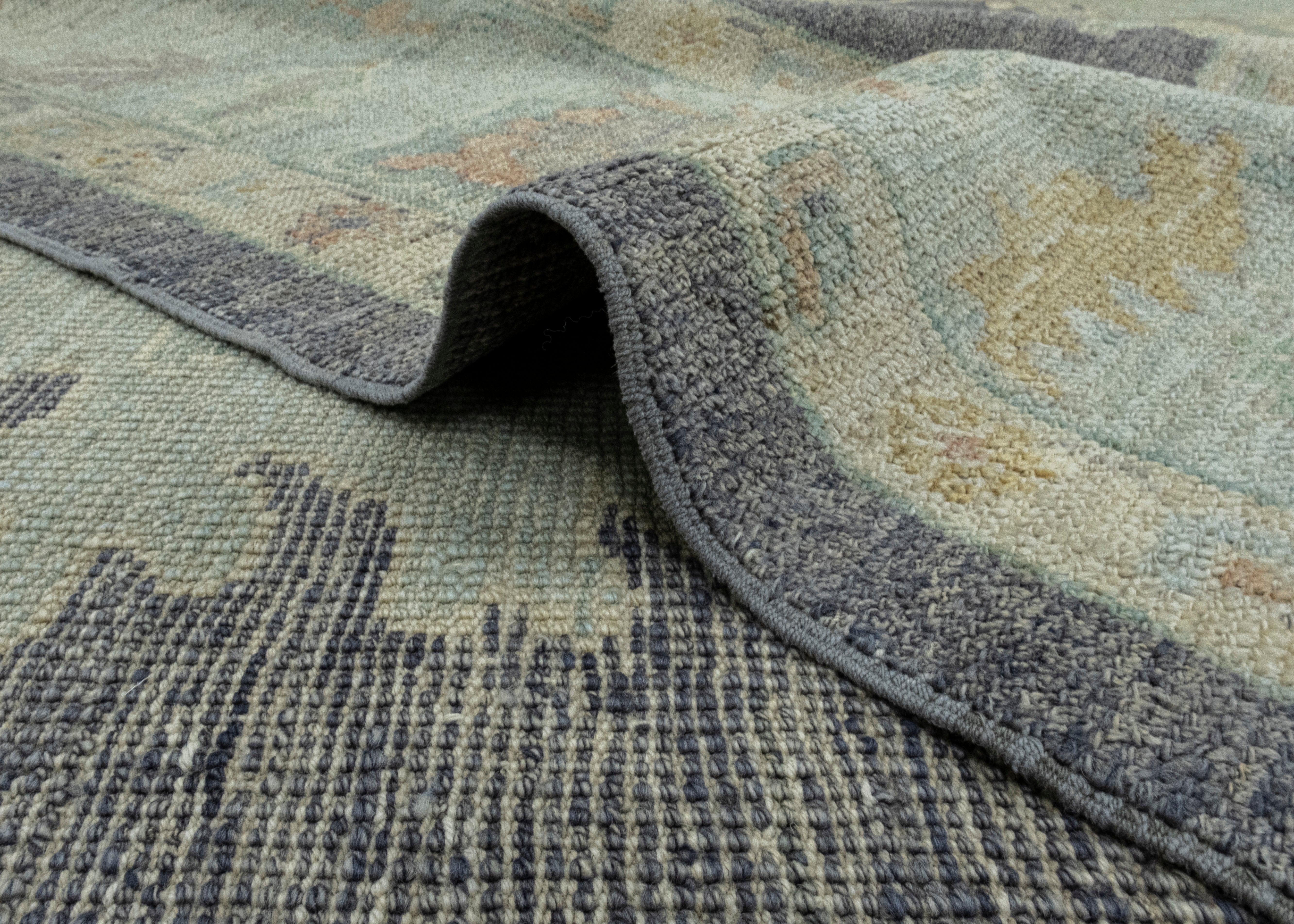 Wool Turkish Oushak Rug 8'3