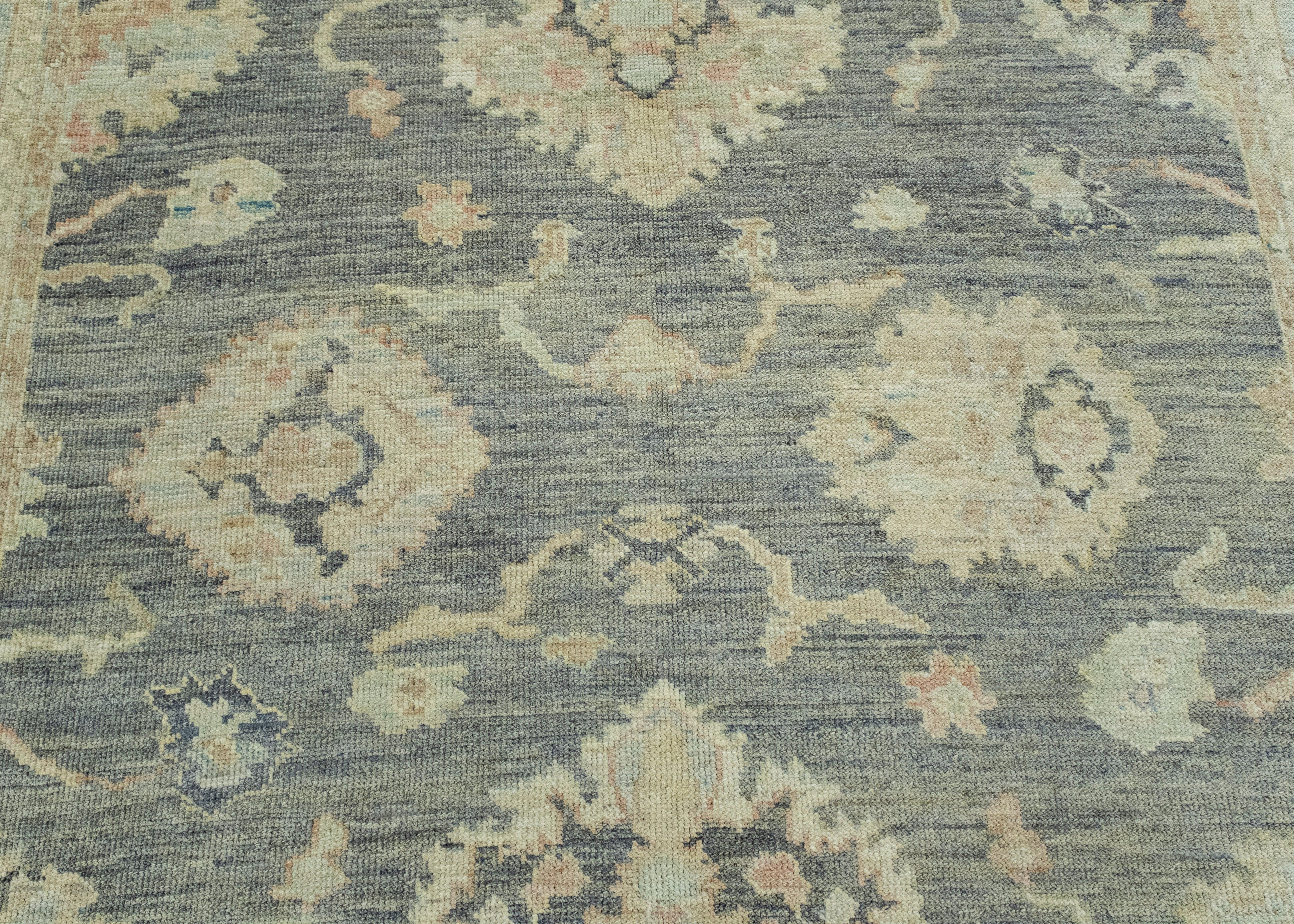 Wool Turkish Oushak Rug 8'3
