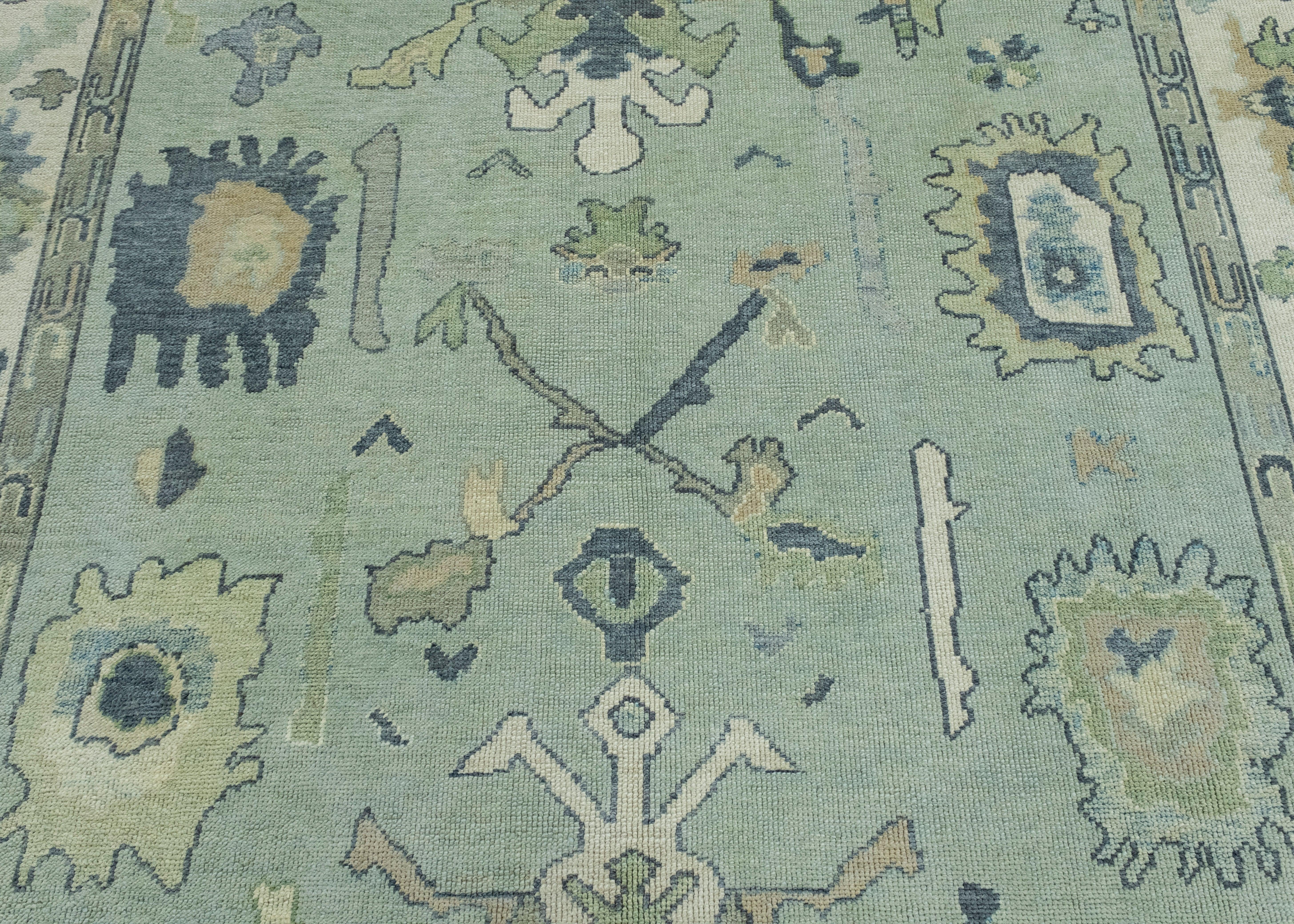 Wool Turkish Oushak Rug 8'3
