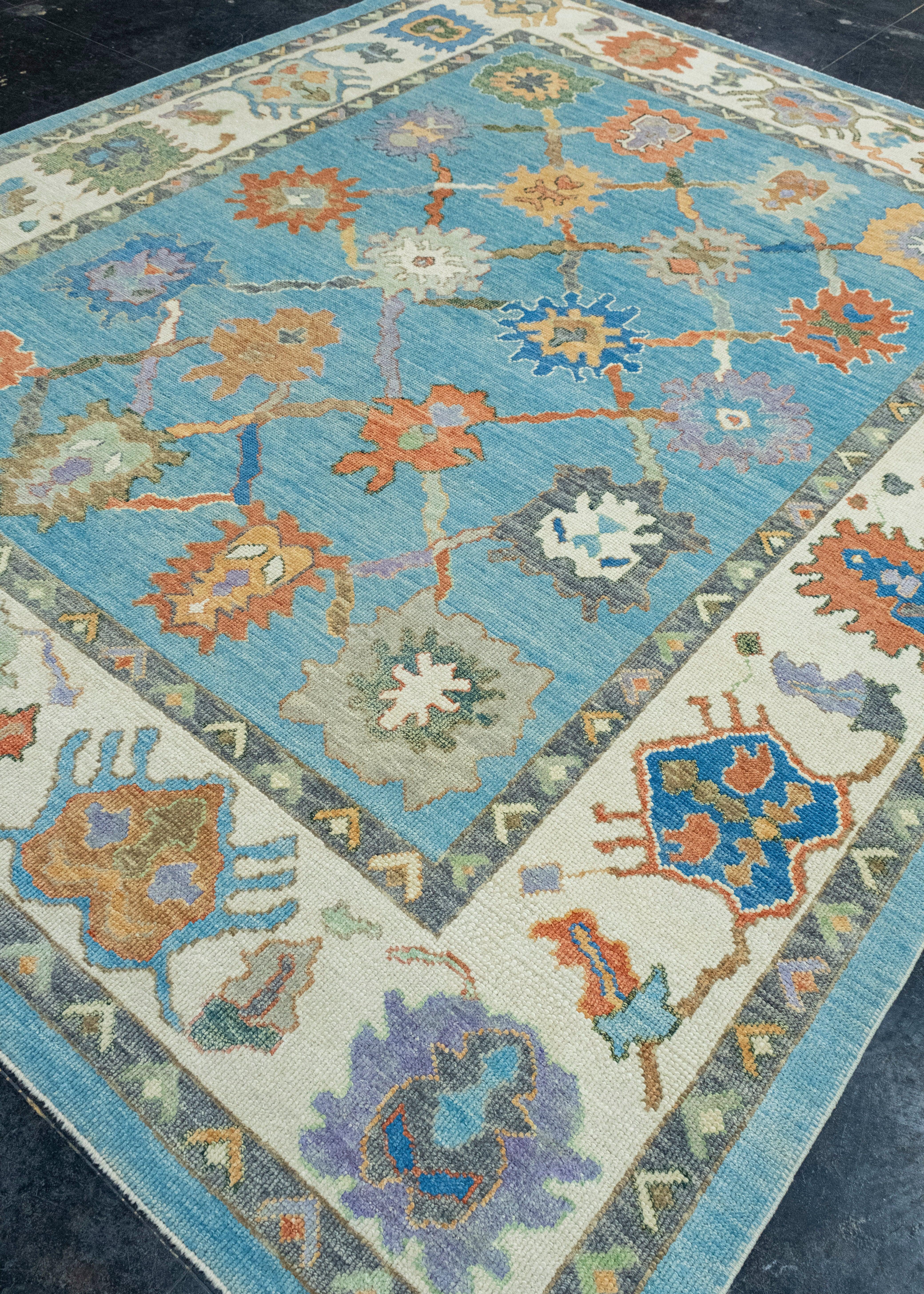 Turkish Oushak Rug 8'4