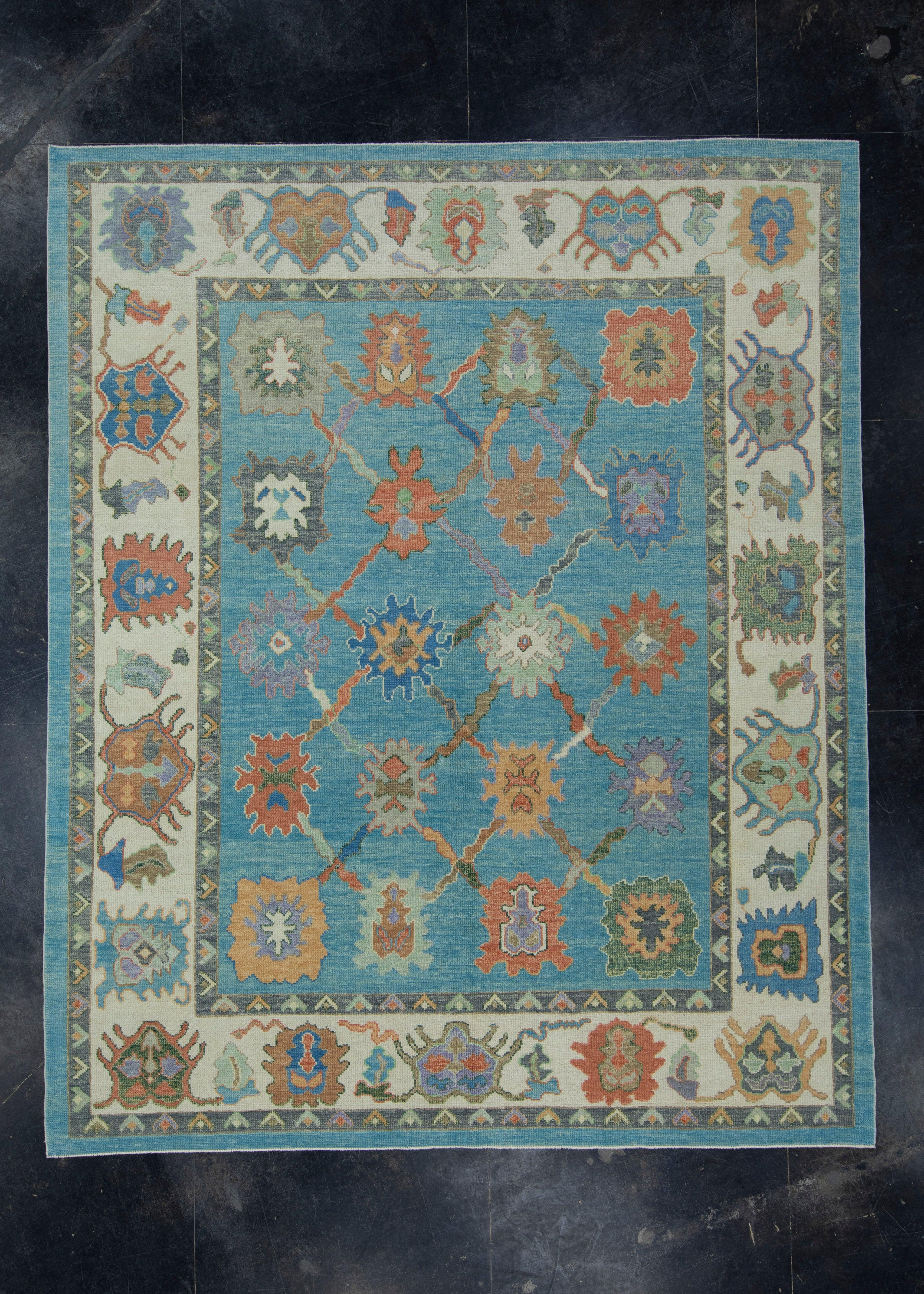 Turkish Oushak Rug 8'4