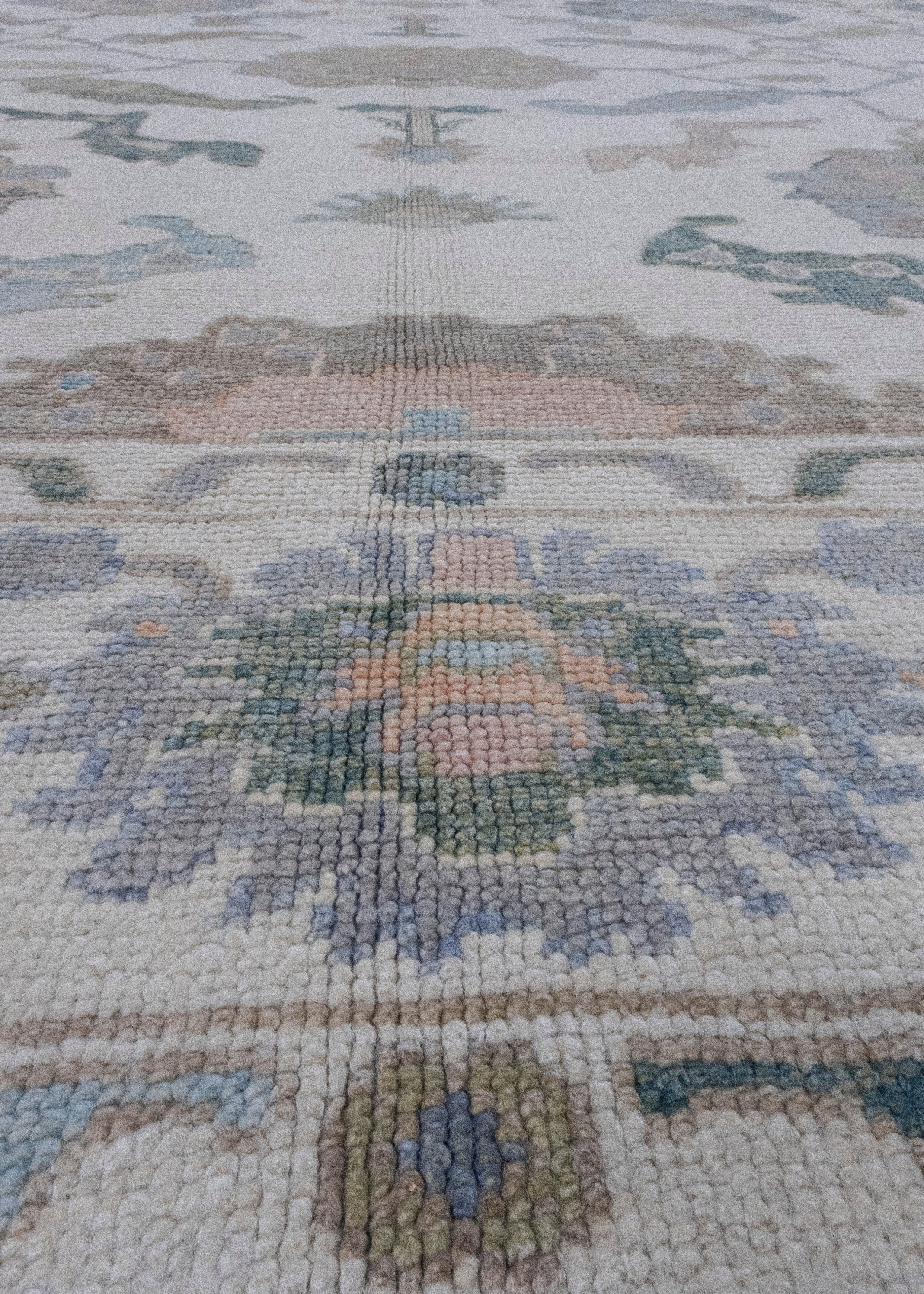 Wool Turkish Oushak Rug 8'4