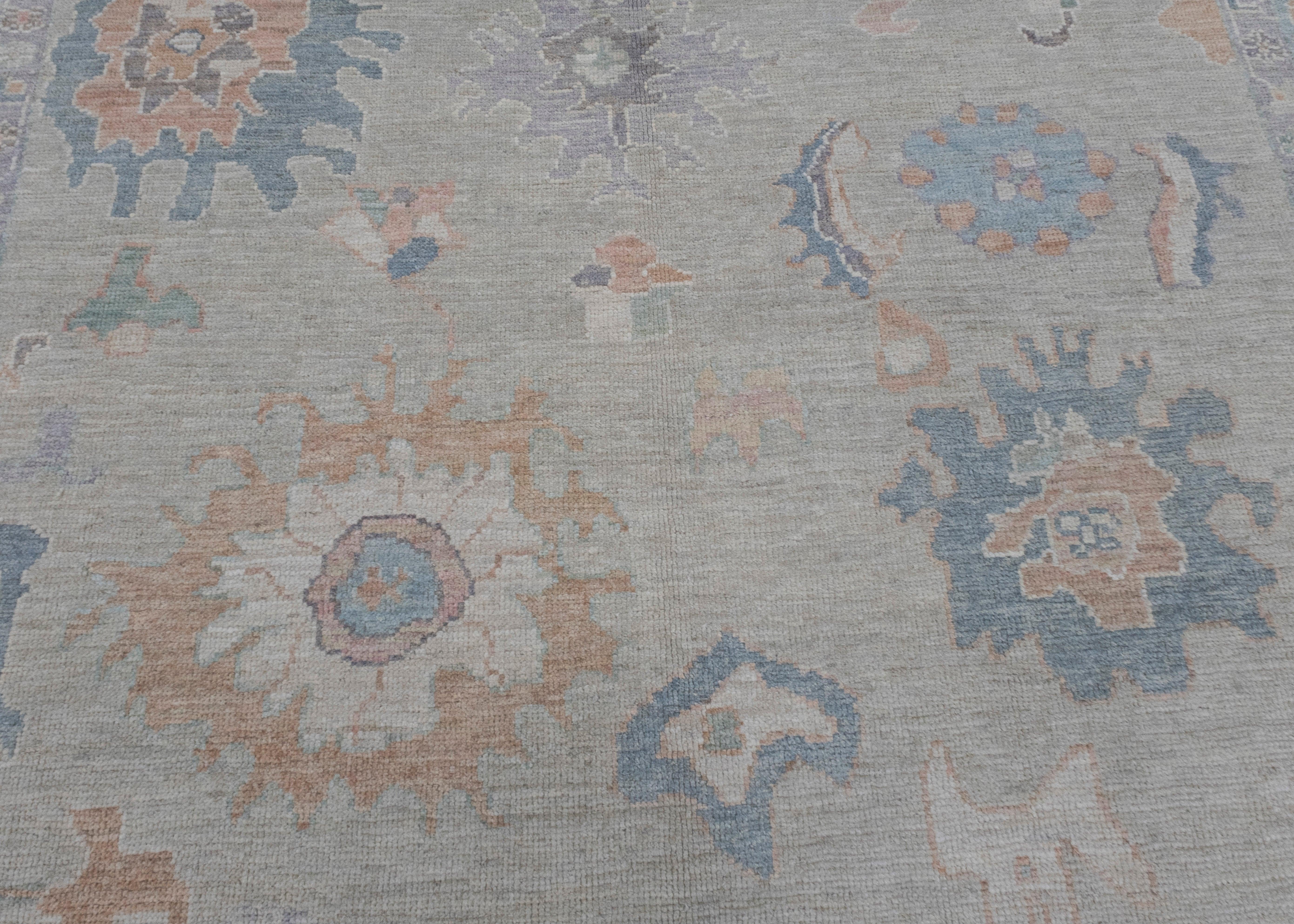 Contemporary Turkish Oushak Rug 8'5