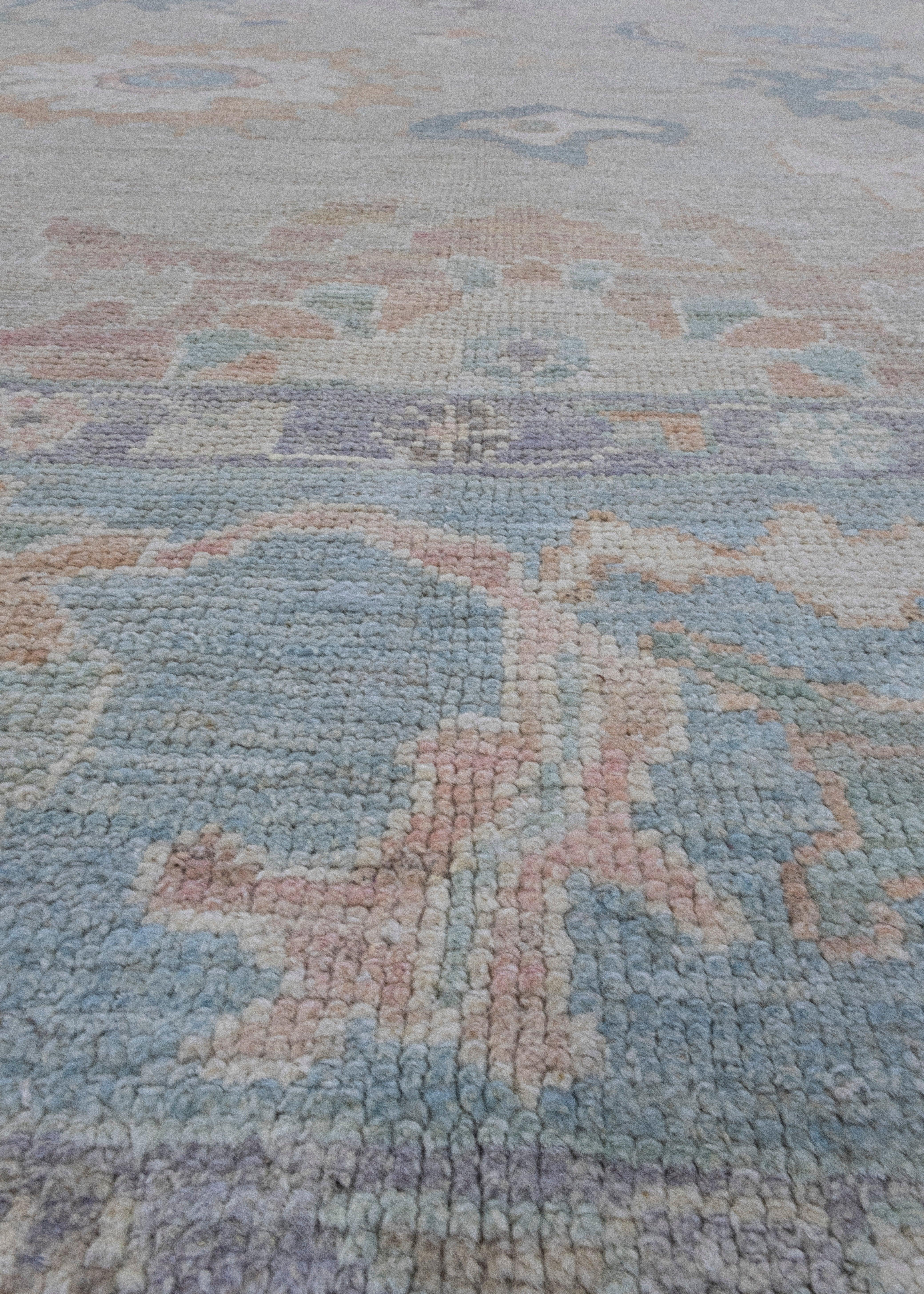 Wool Turkish Oushak Rug 8'5