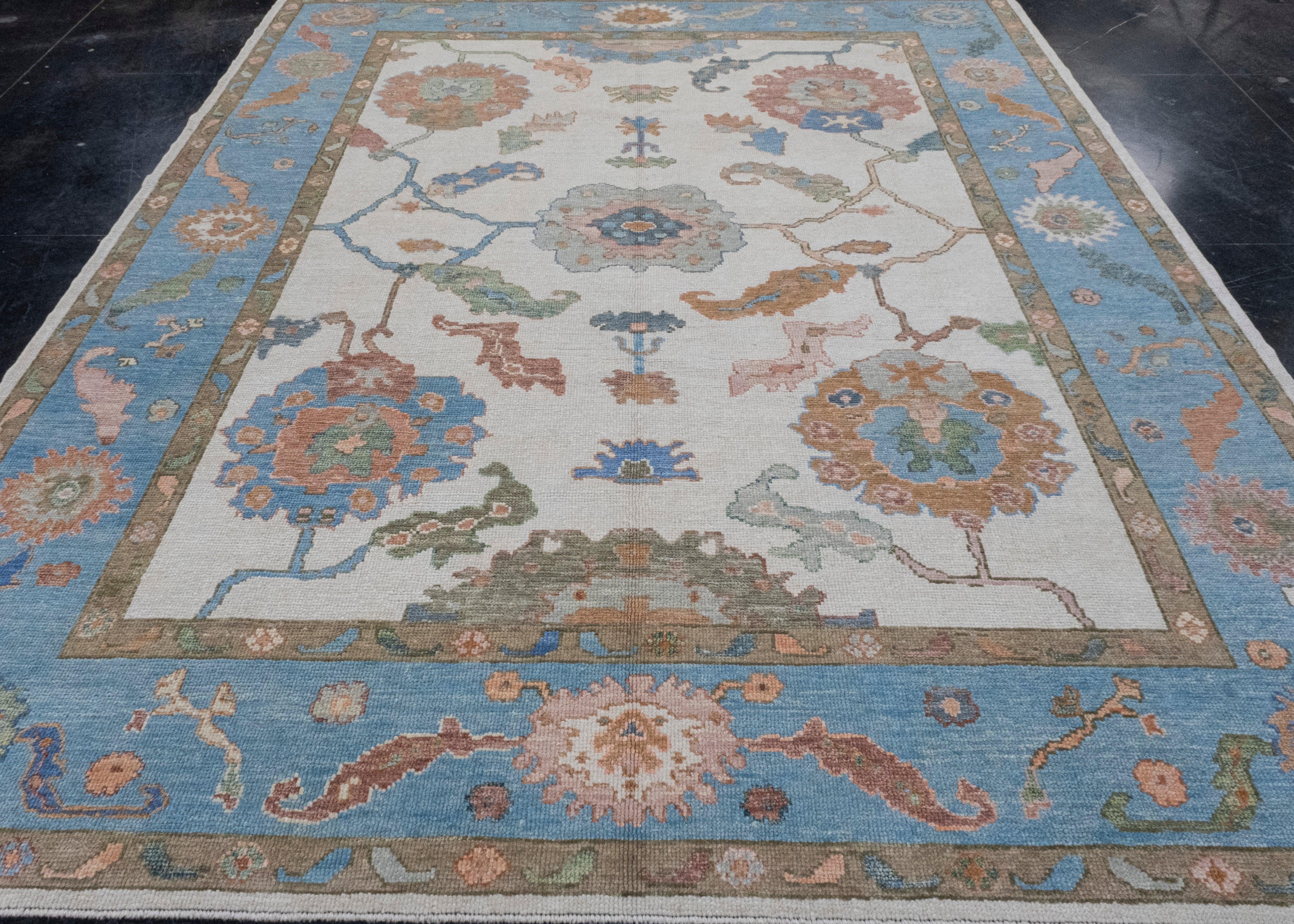 Turkish Oushak Rug 8'5