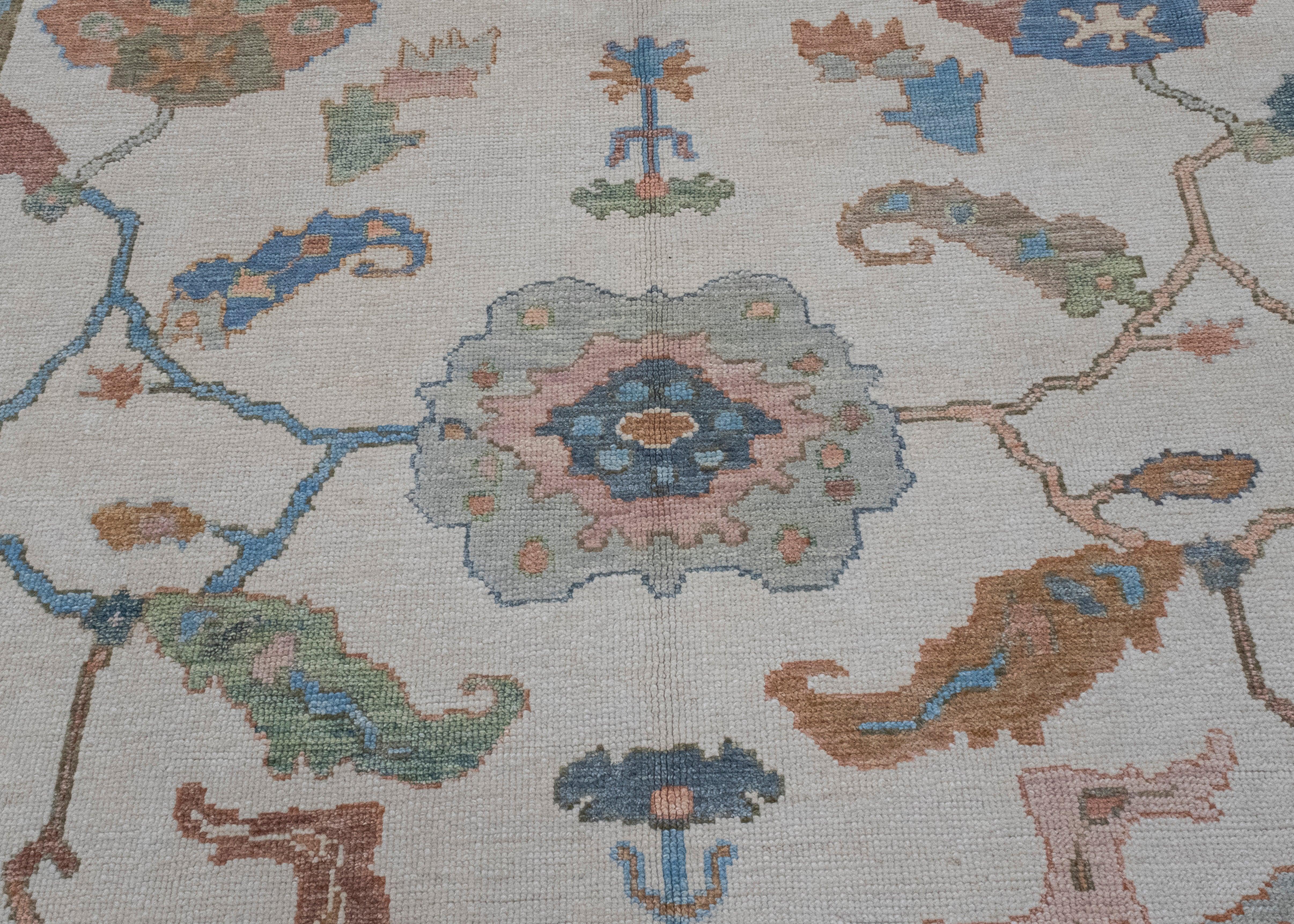 Contemporary Turkish Oushak Rug 8'5