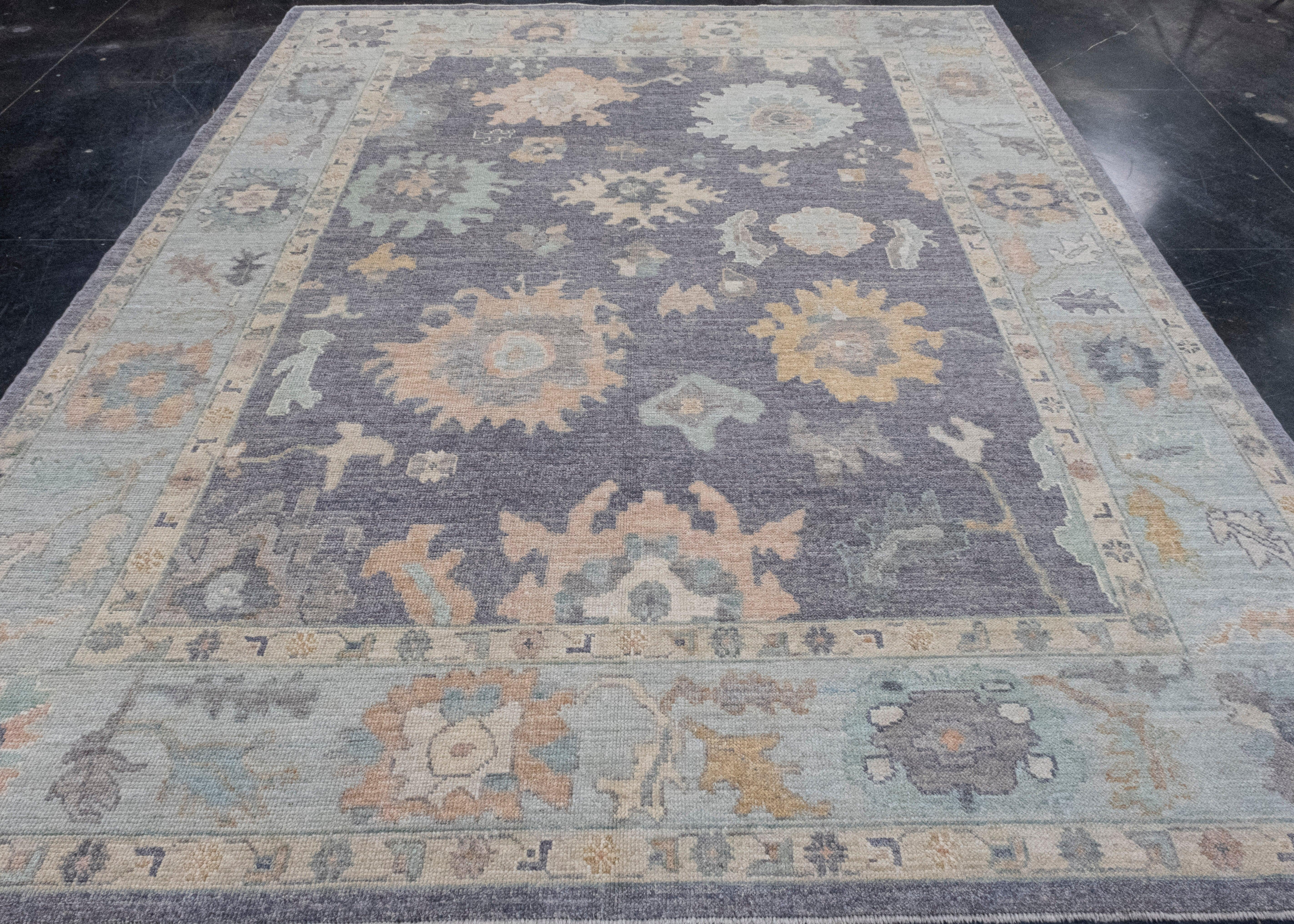 Turkish Oushak Rug 8'5