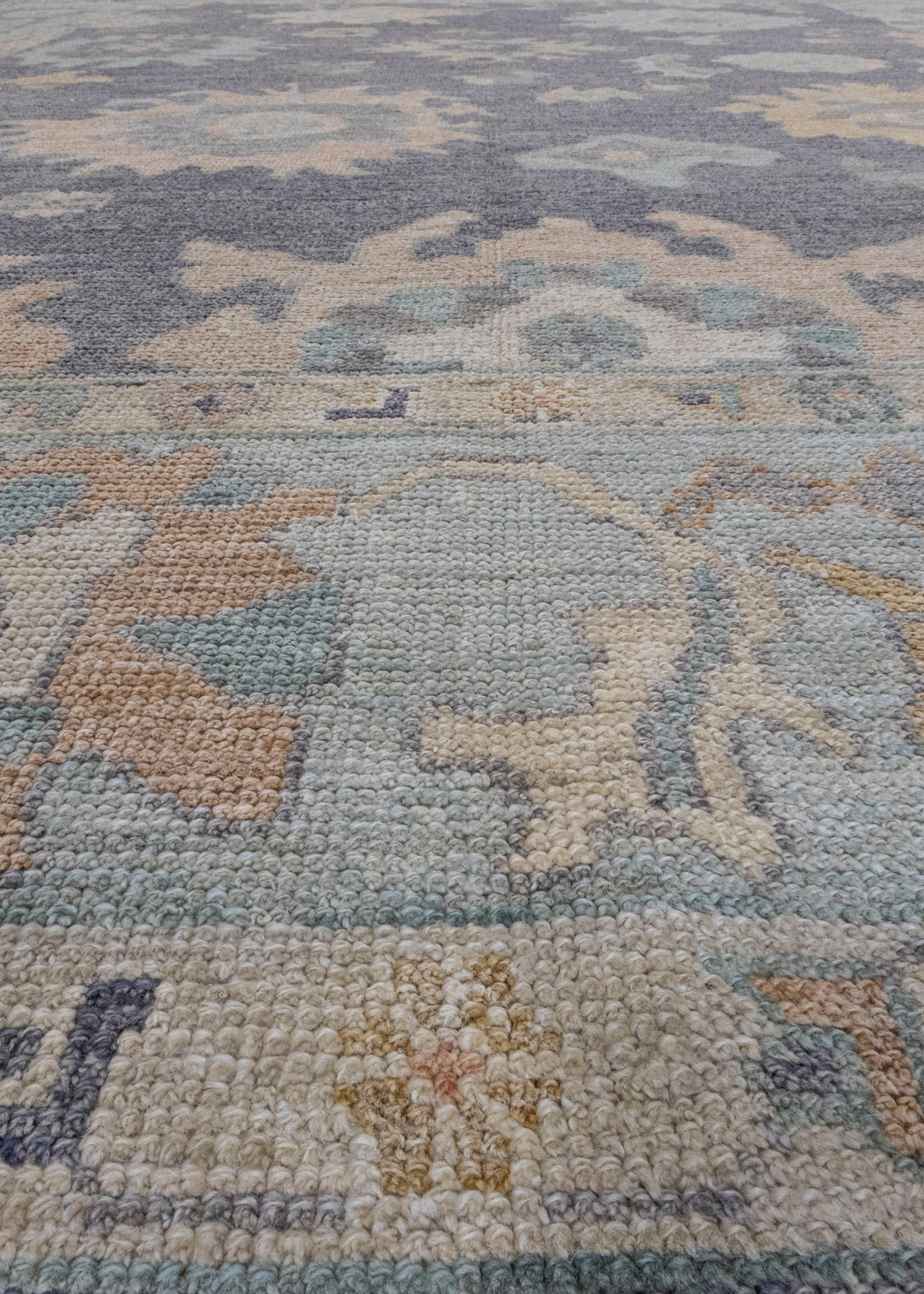 Wool Turkish Oushak Rug 8'5