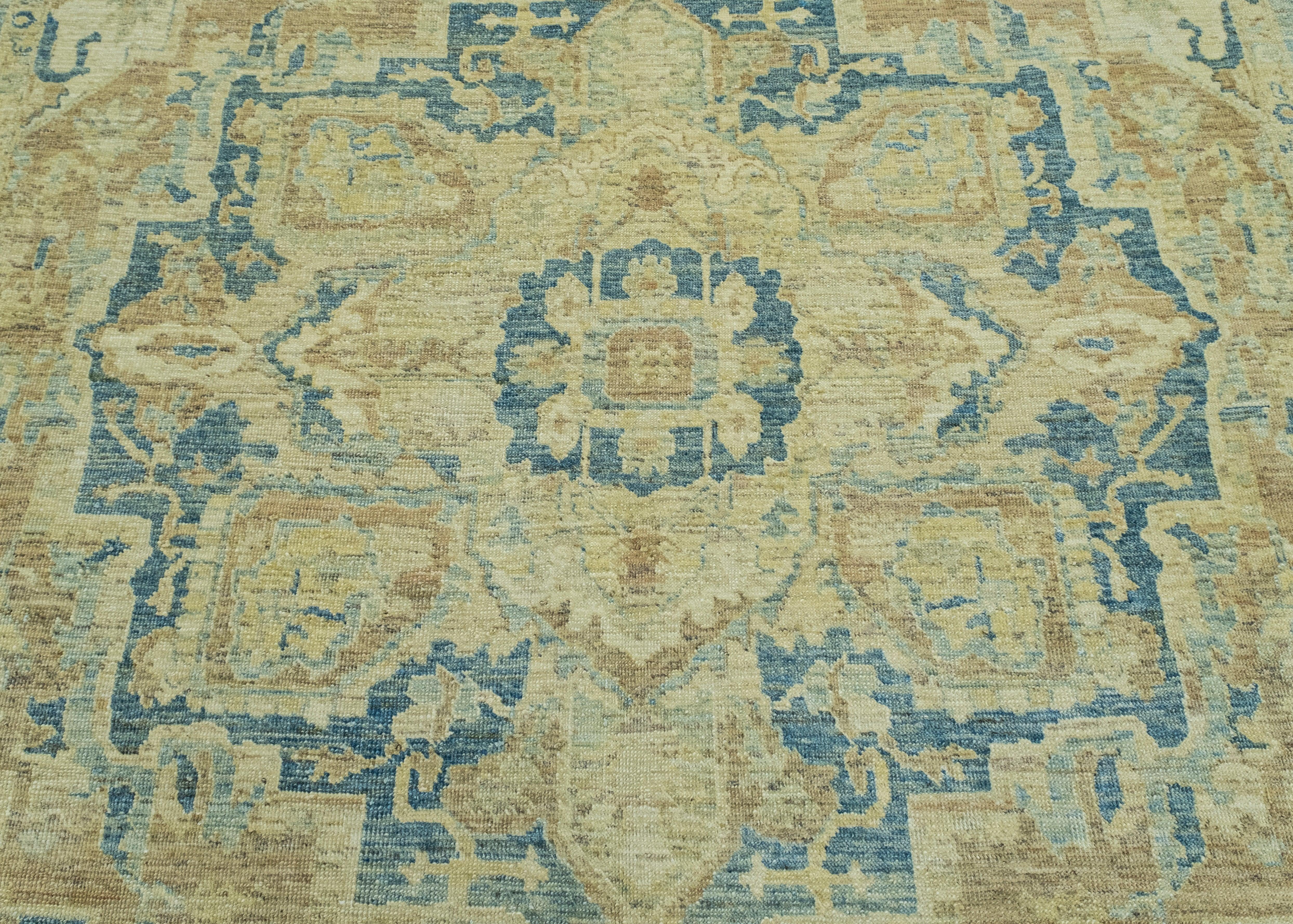 Wool Turkish Oushak Rug 8'5