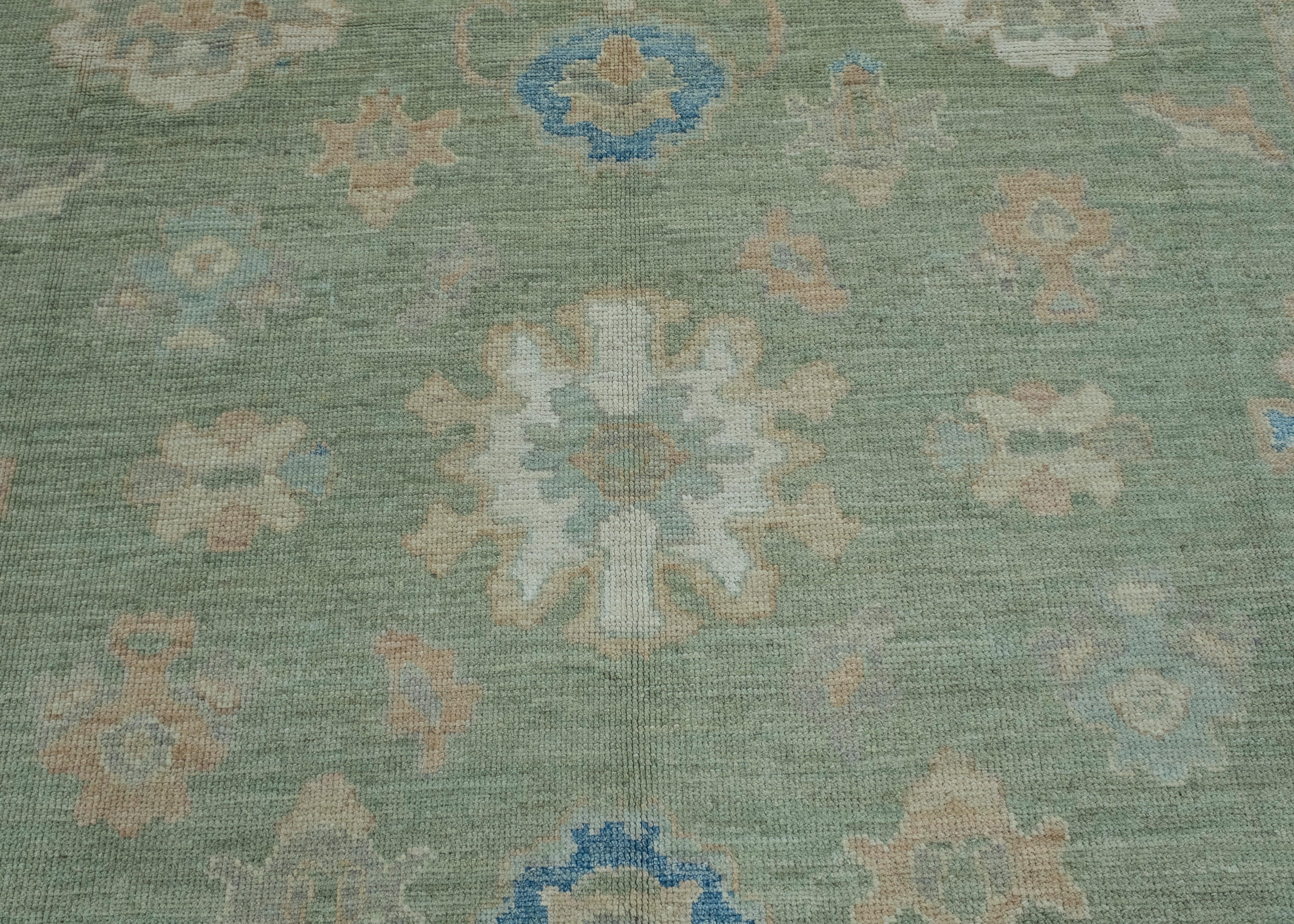 Wool Turkish Oushak Rug 8'6