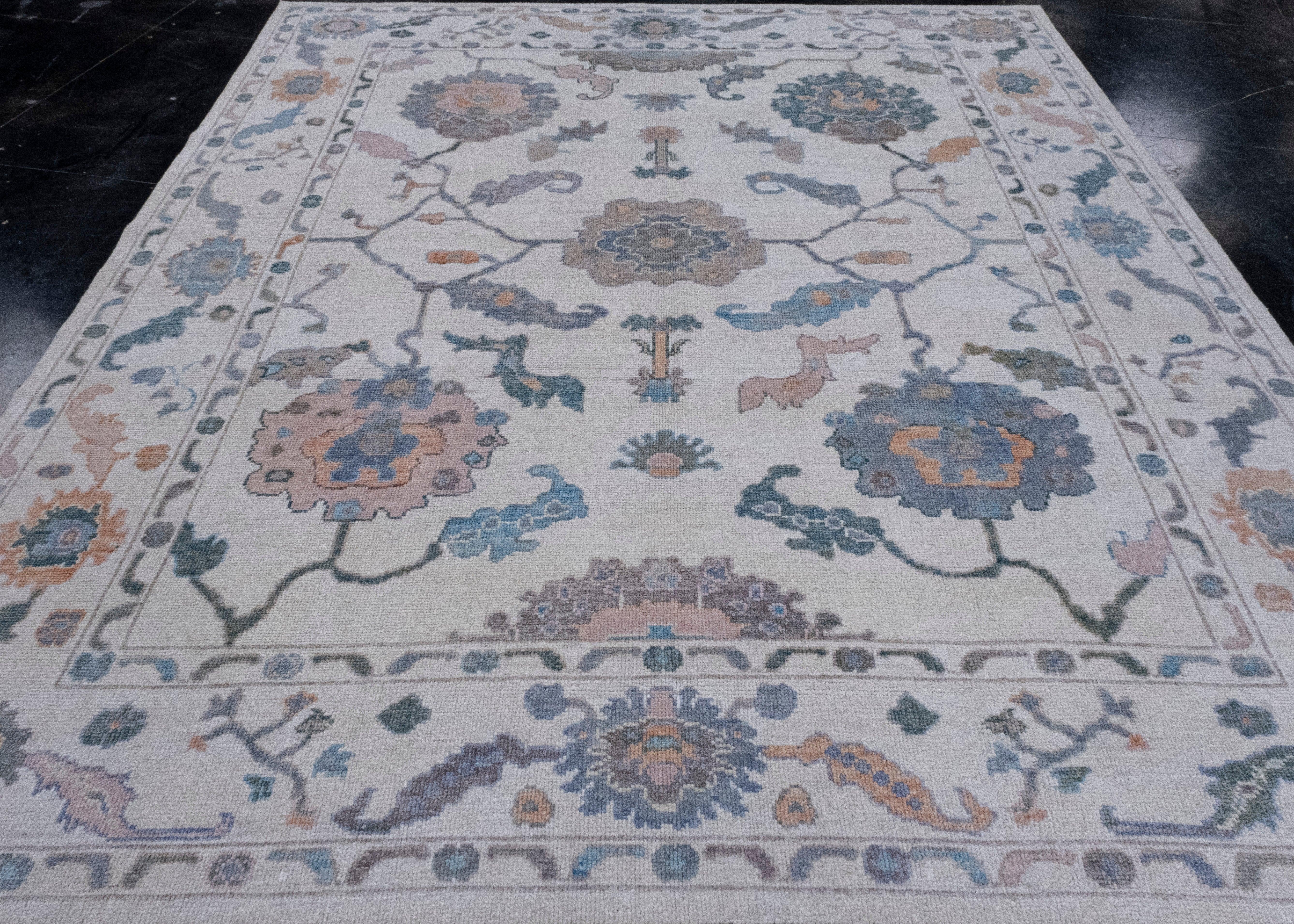 Turkish Oushak Rug 8'6