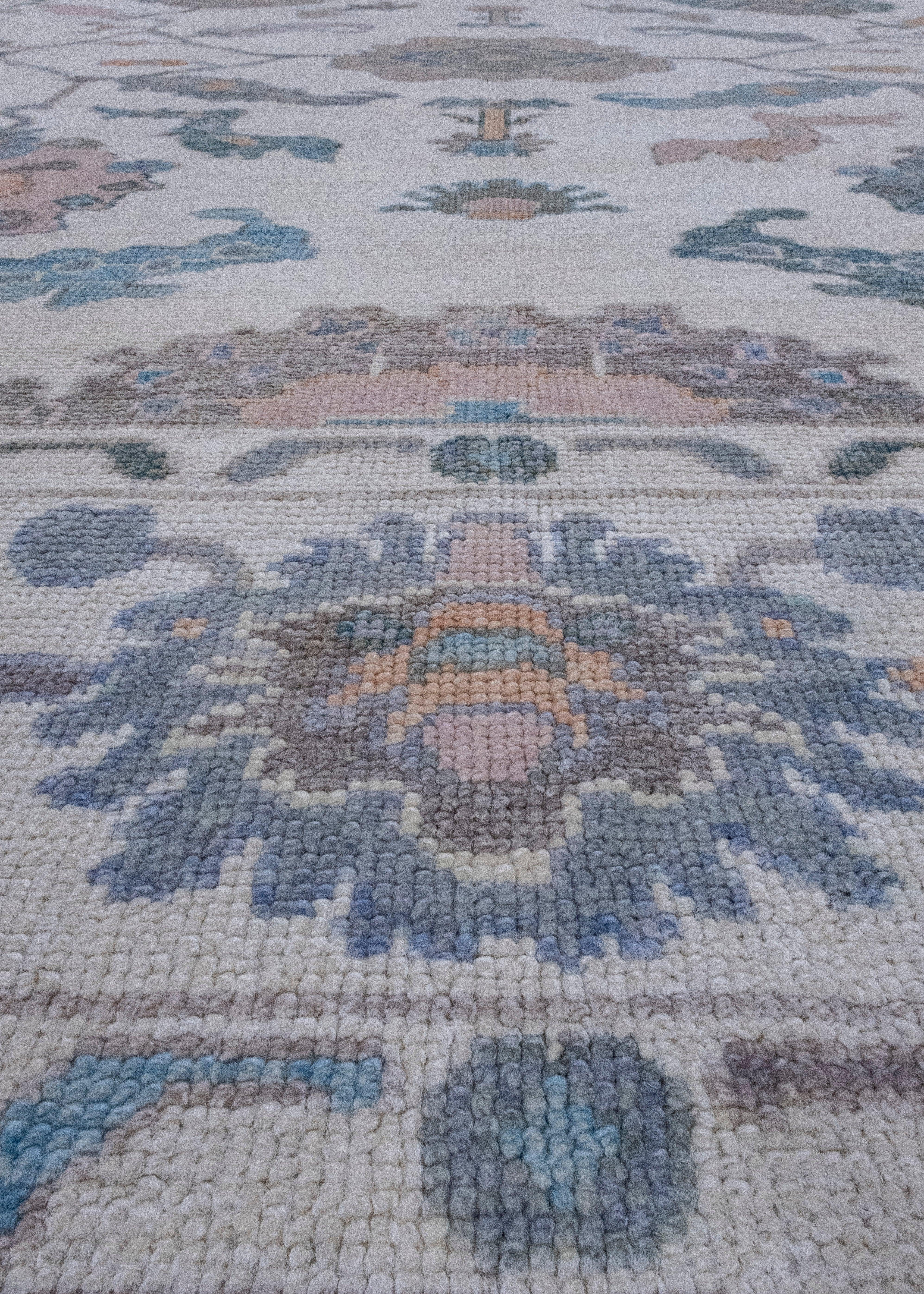 Wool Turkish Oushak Rug 8'6
