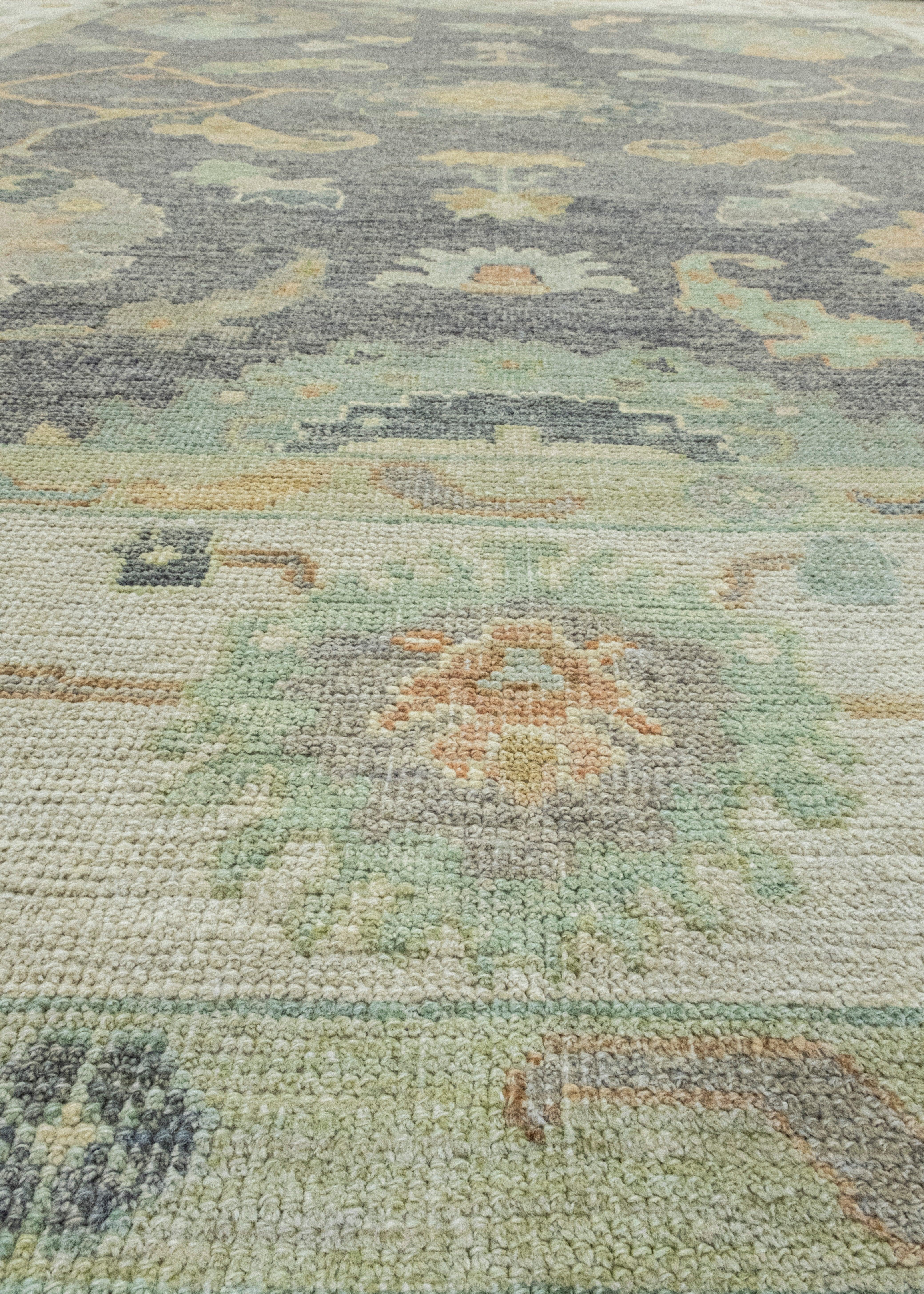 Wool Turkish Oushak Rug 8'6