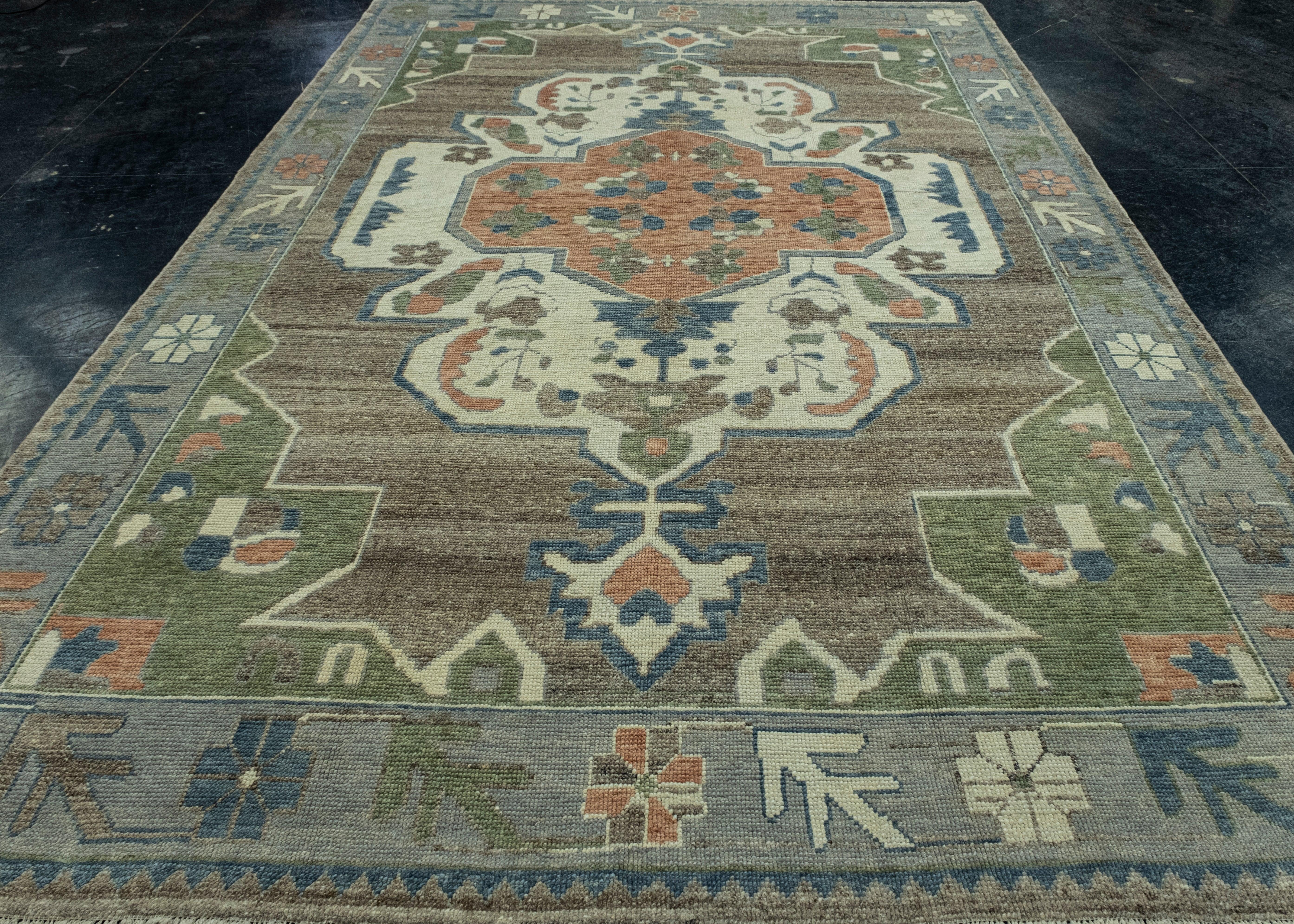 Turkish Oushak Rug 8'6