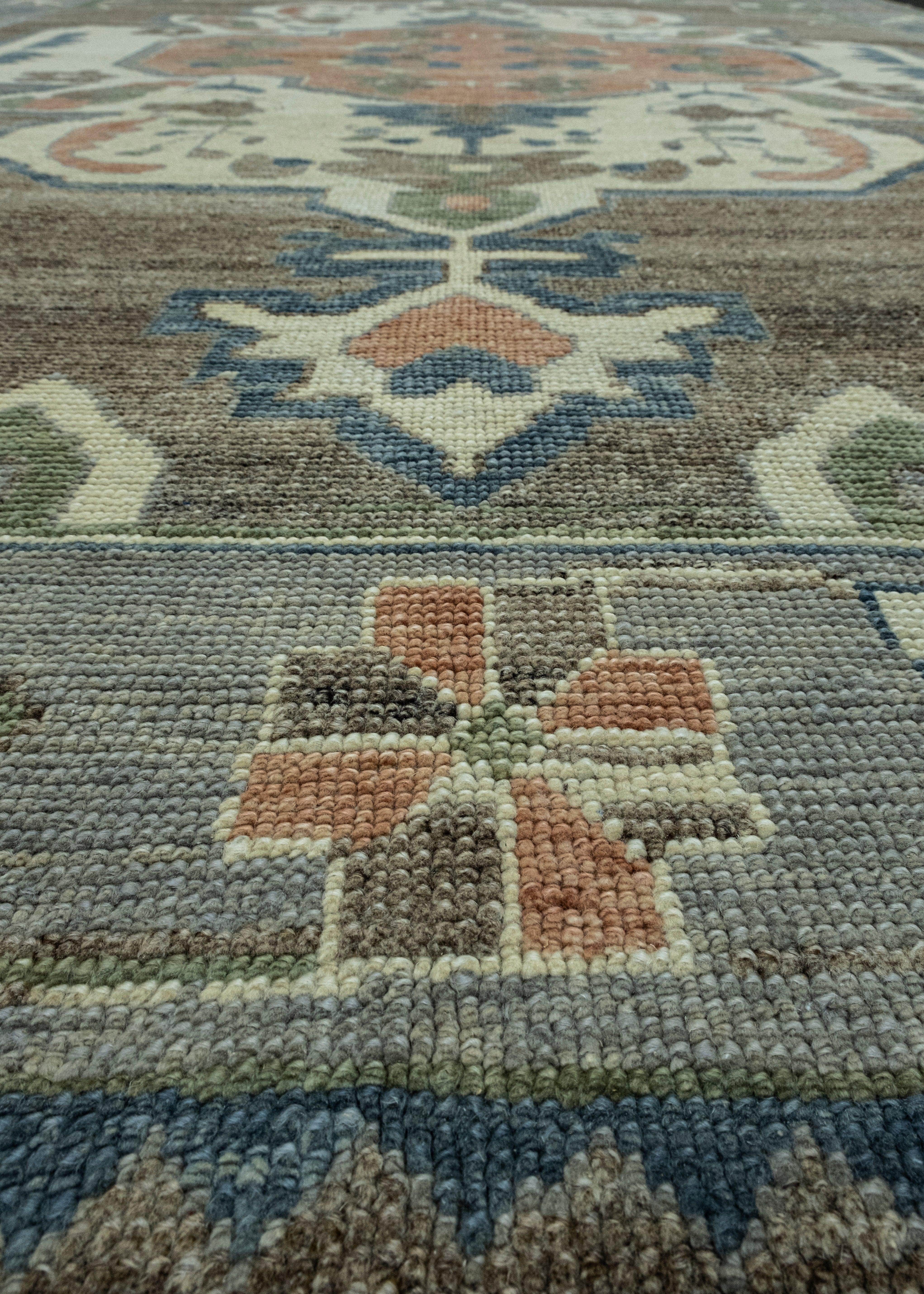 Contemporary Turkish Oushak Rug 8'6