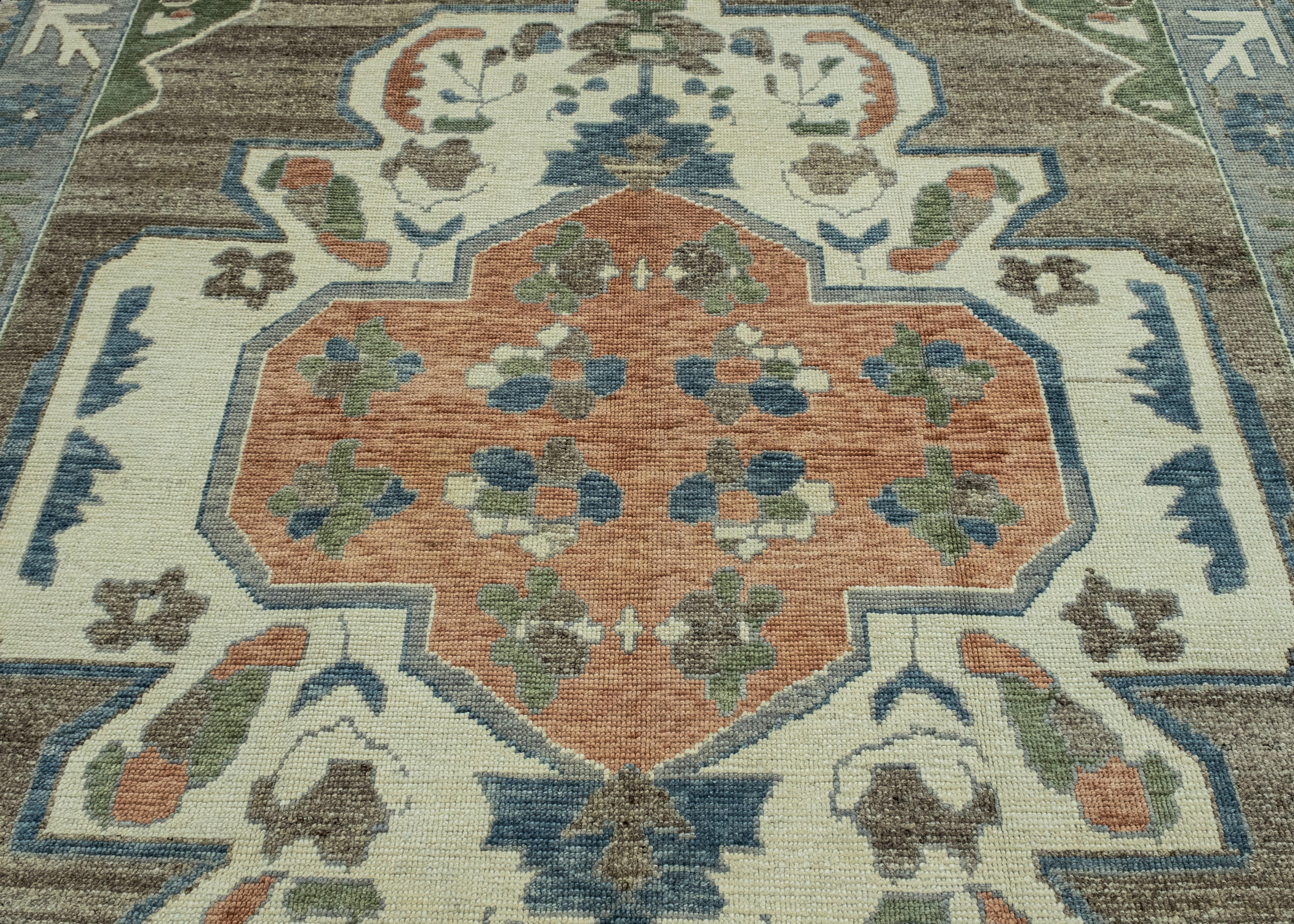 Wool Turkish Oushak Rug 8'6