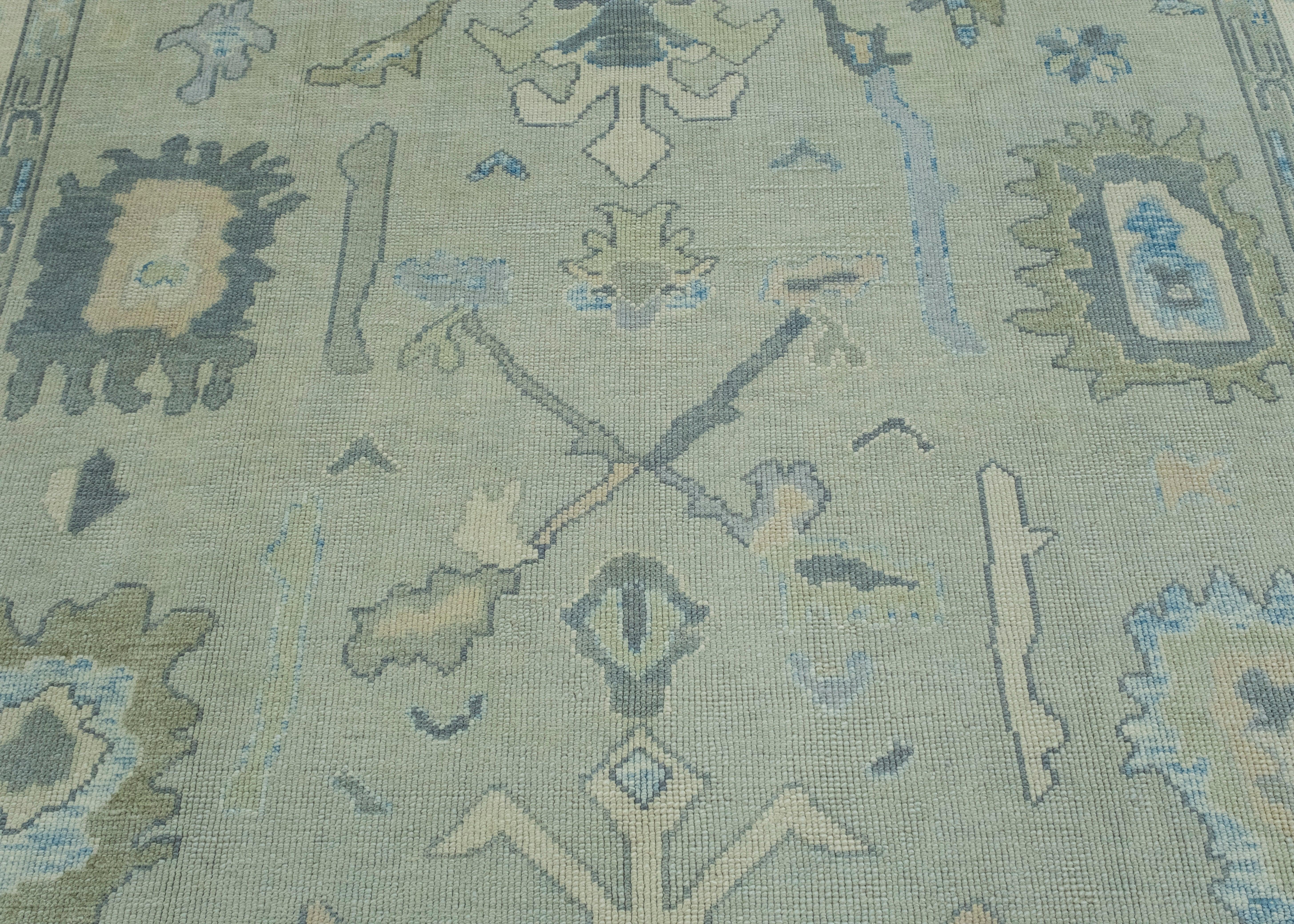 XXIe siècle et contemporain Tapis turc Oushak 8'6