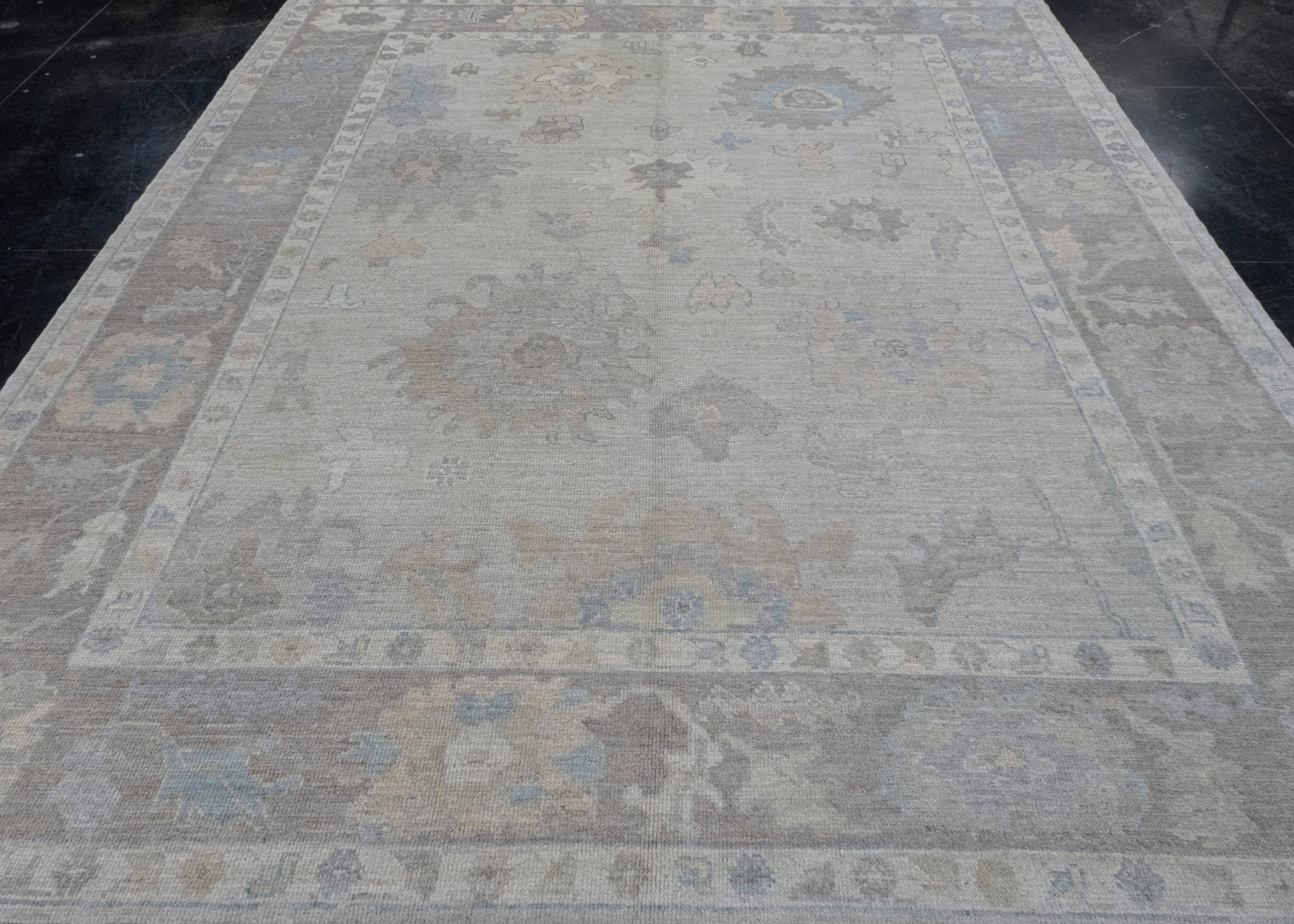 Turkish Oushak Rug 8'7