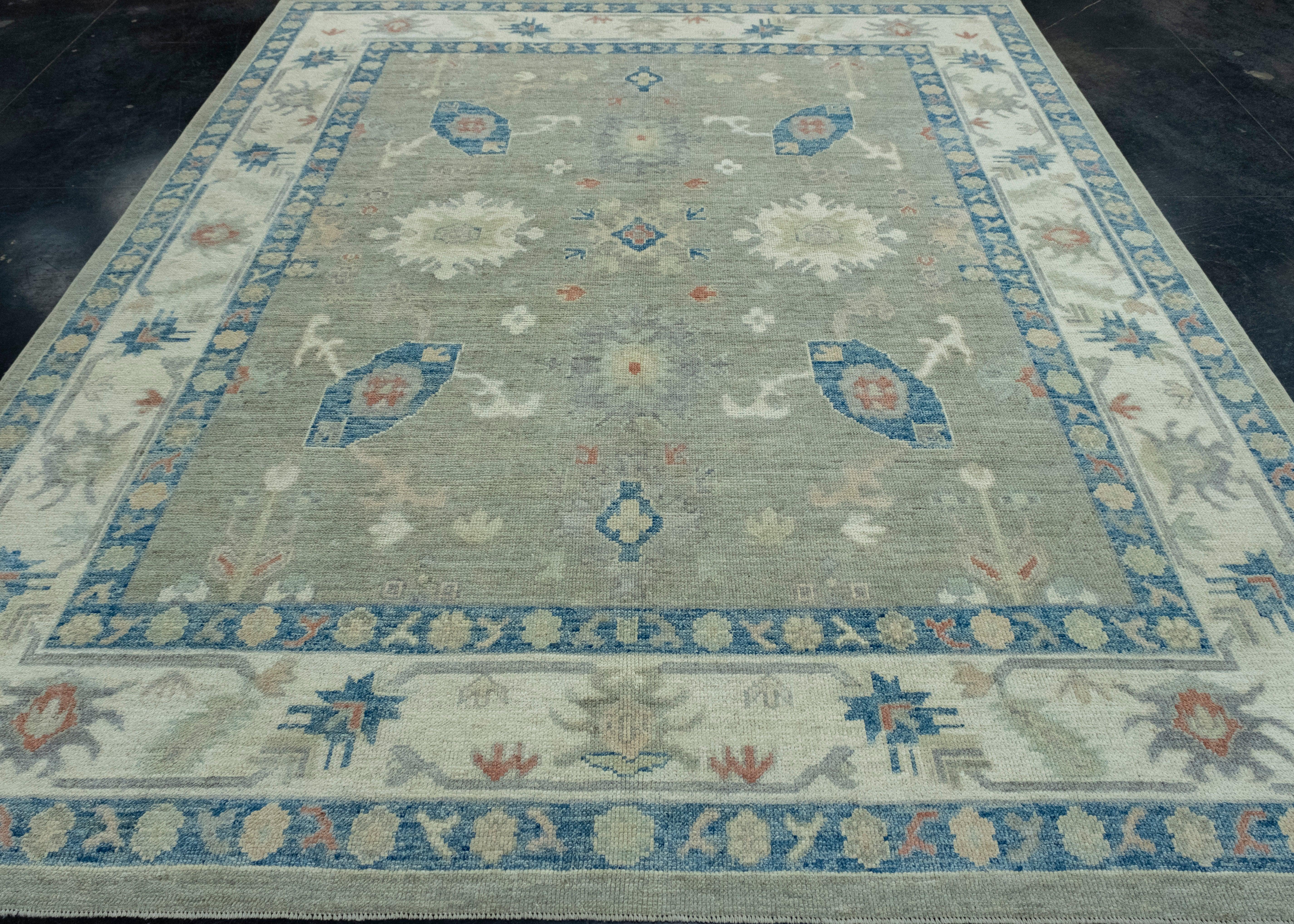 Turkish Oushak Rug 8'7