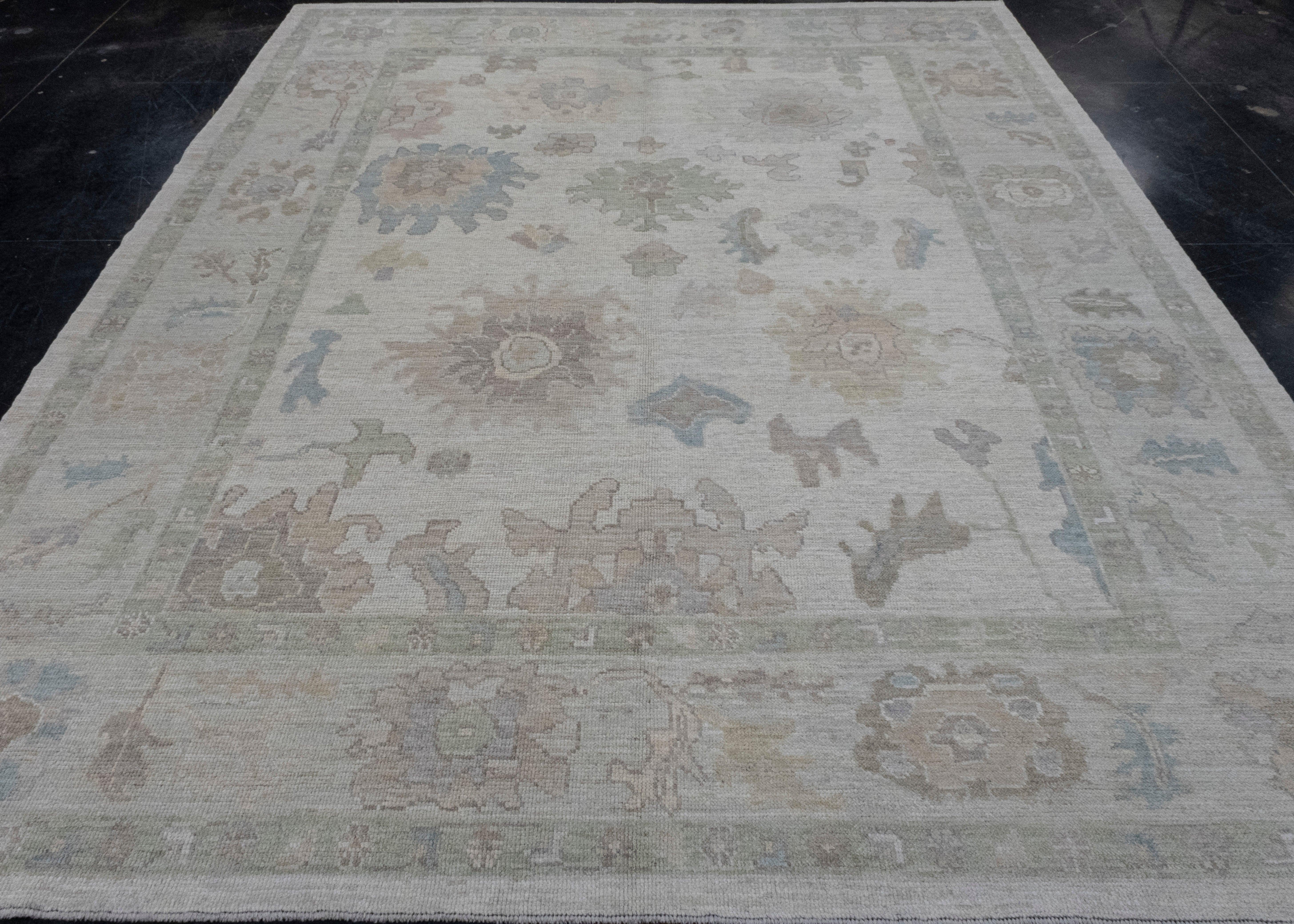 Turkish Oushak Rug 8'7
