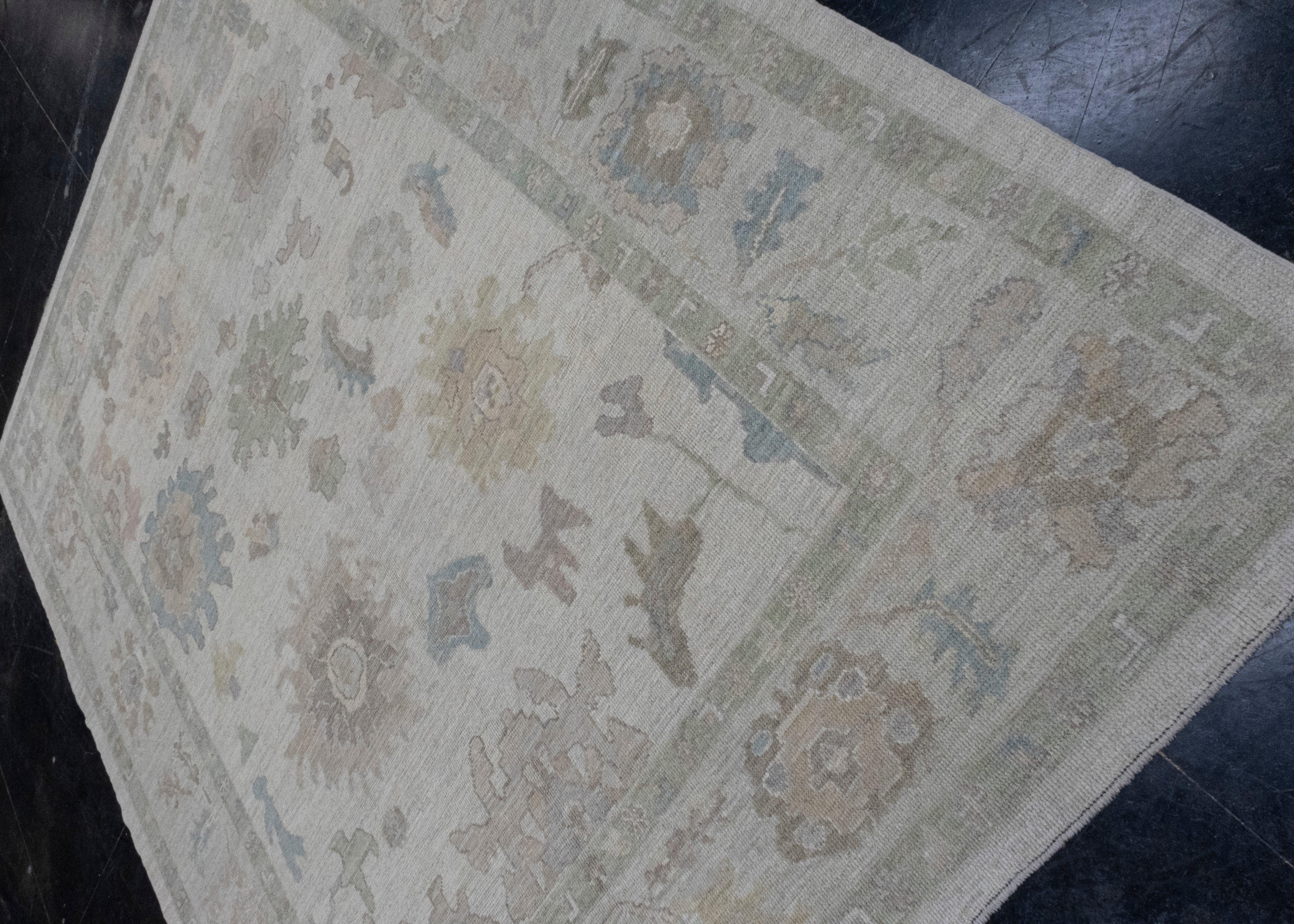 Turkish Oushak Rug 8'7