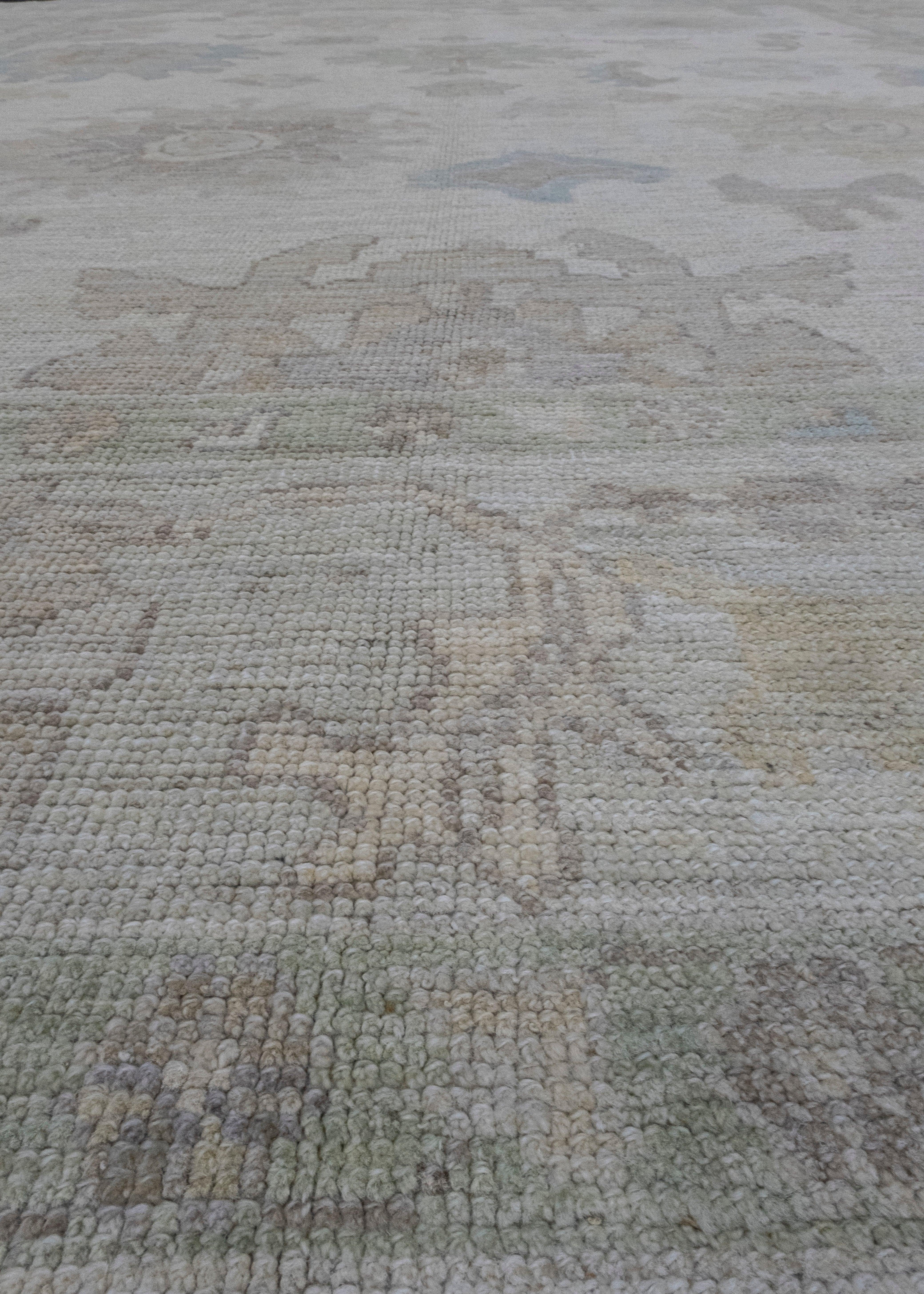 Wool Turkish Oushak Rug 8'7