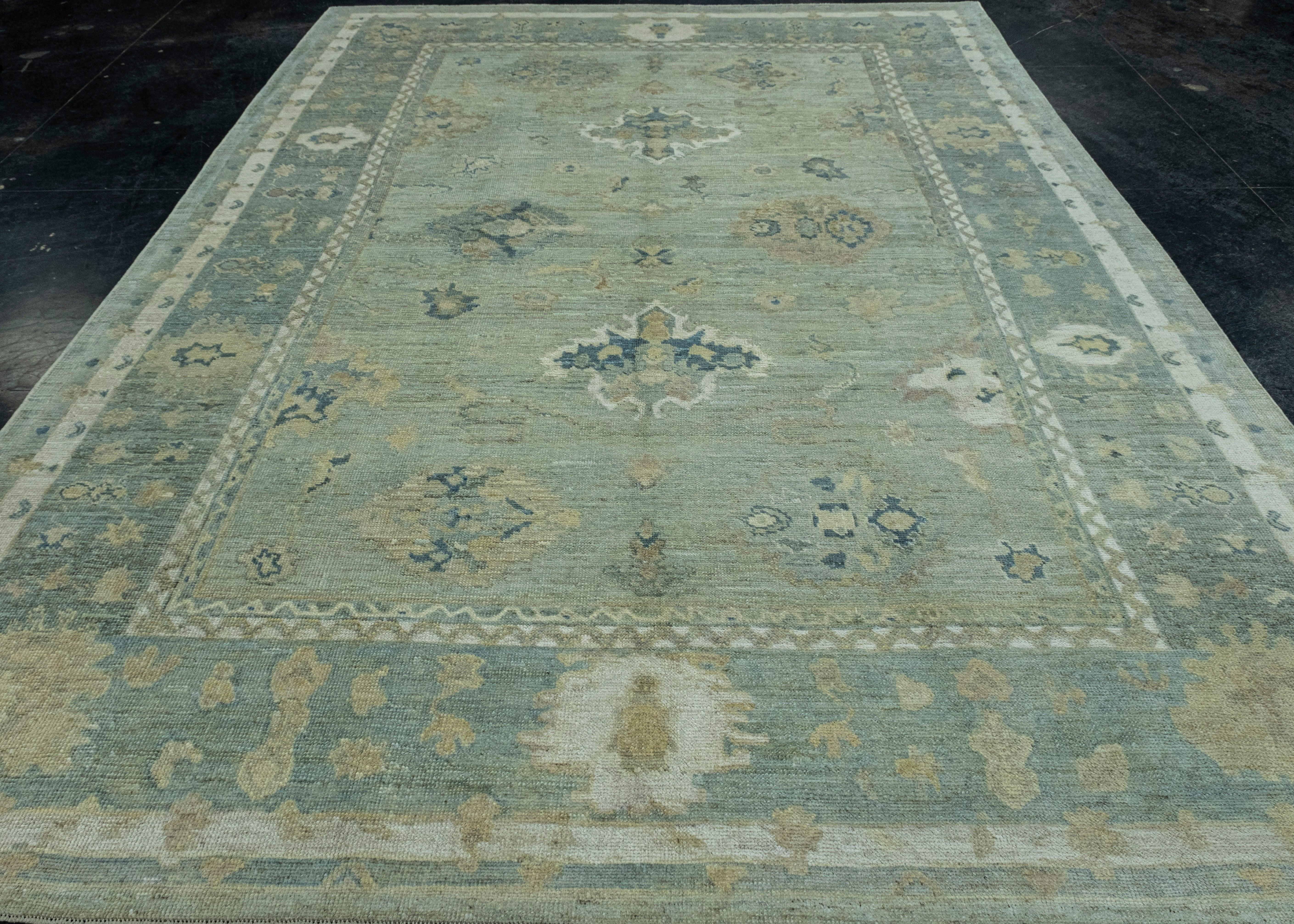 Turkish Oushak Rug 8'7