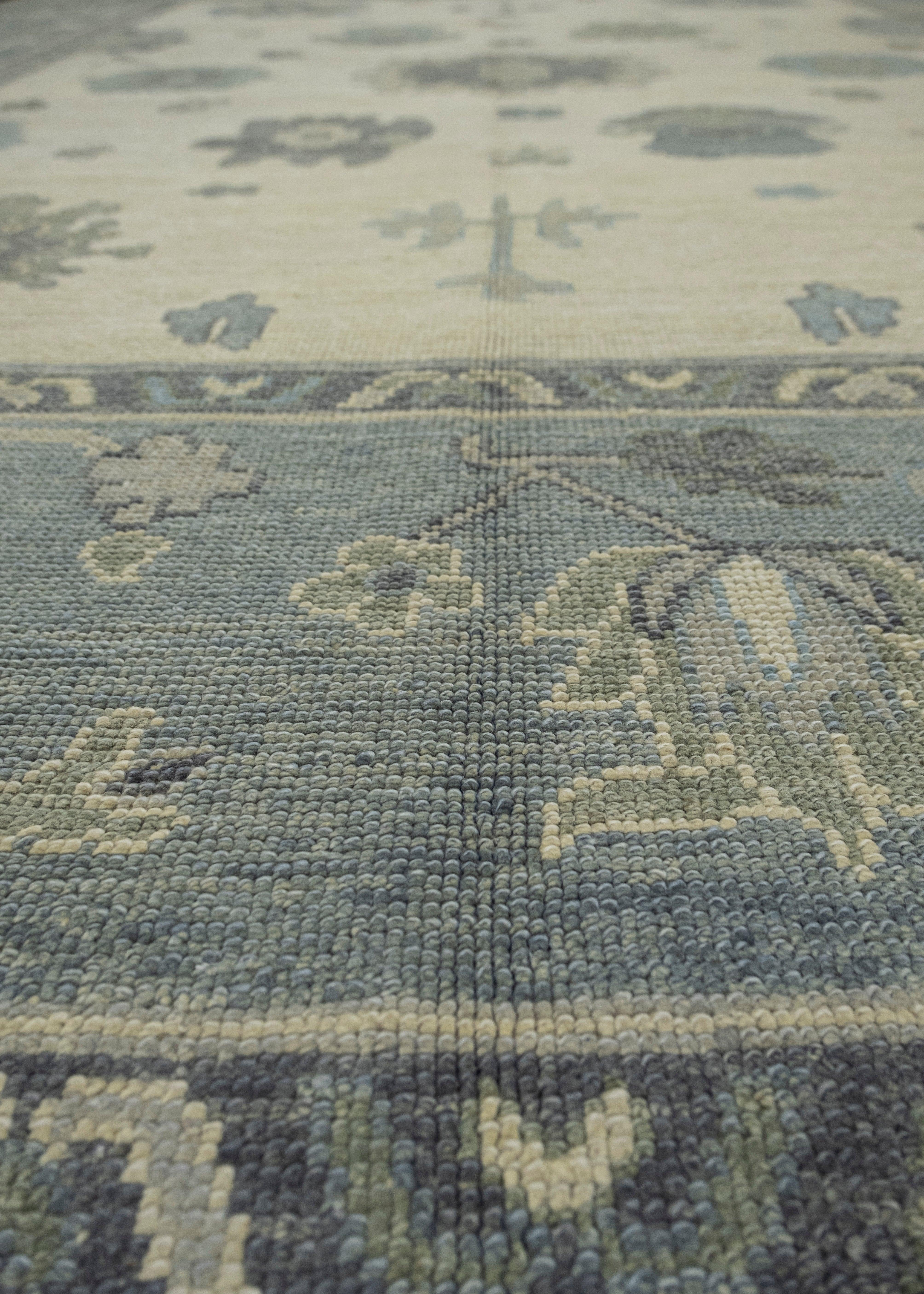 Wool Turkish Oushak Rug 9' x 11'7