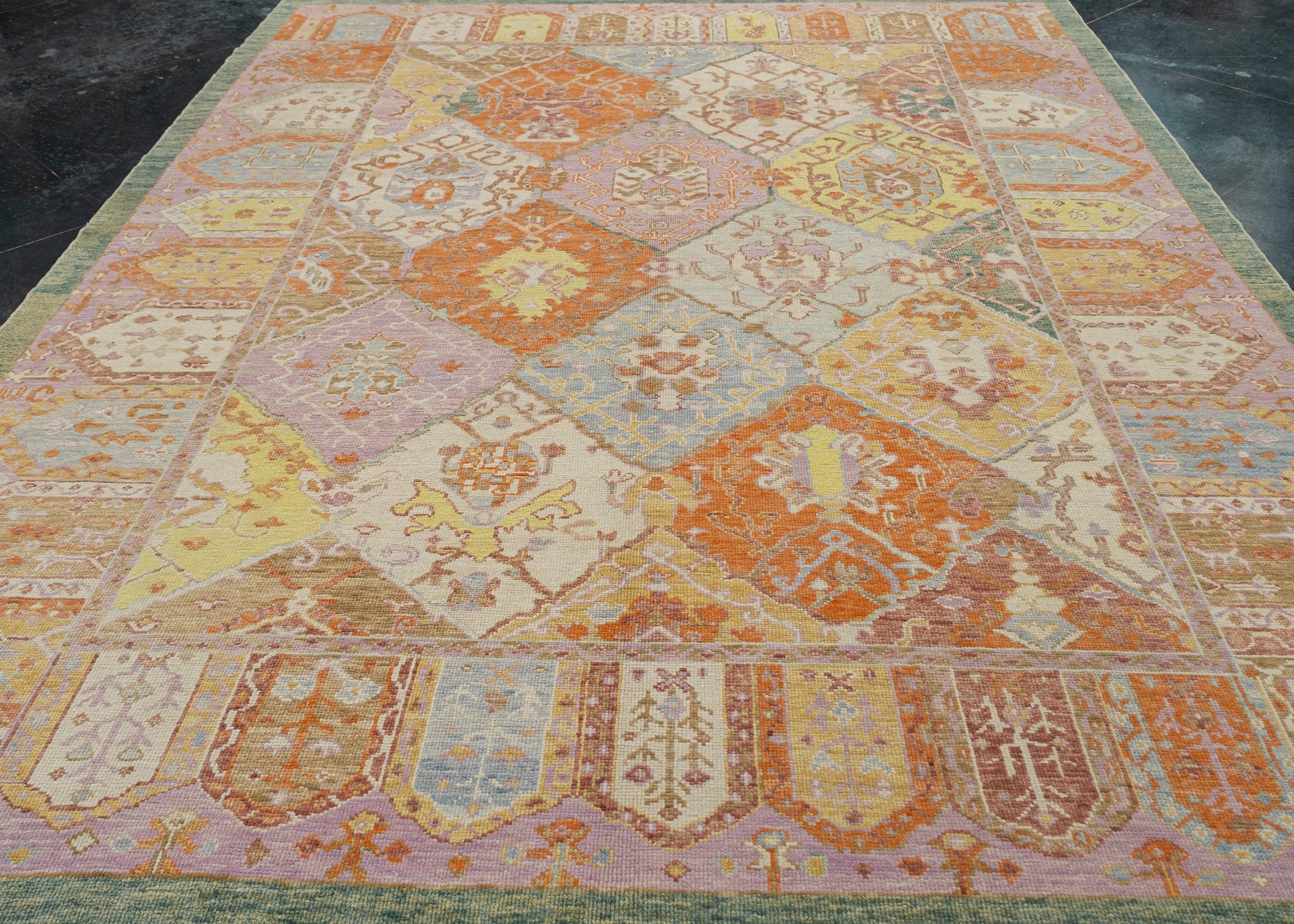 Turkish Oushak Rug 9' x 11'9