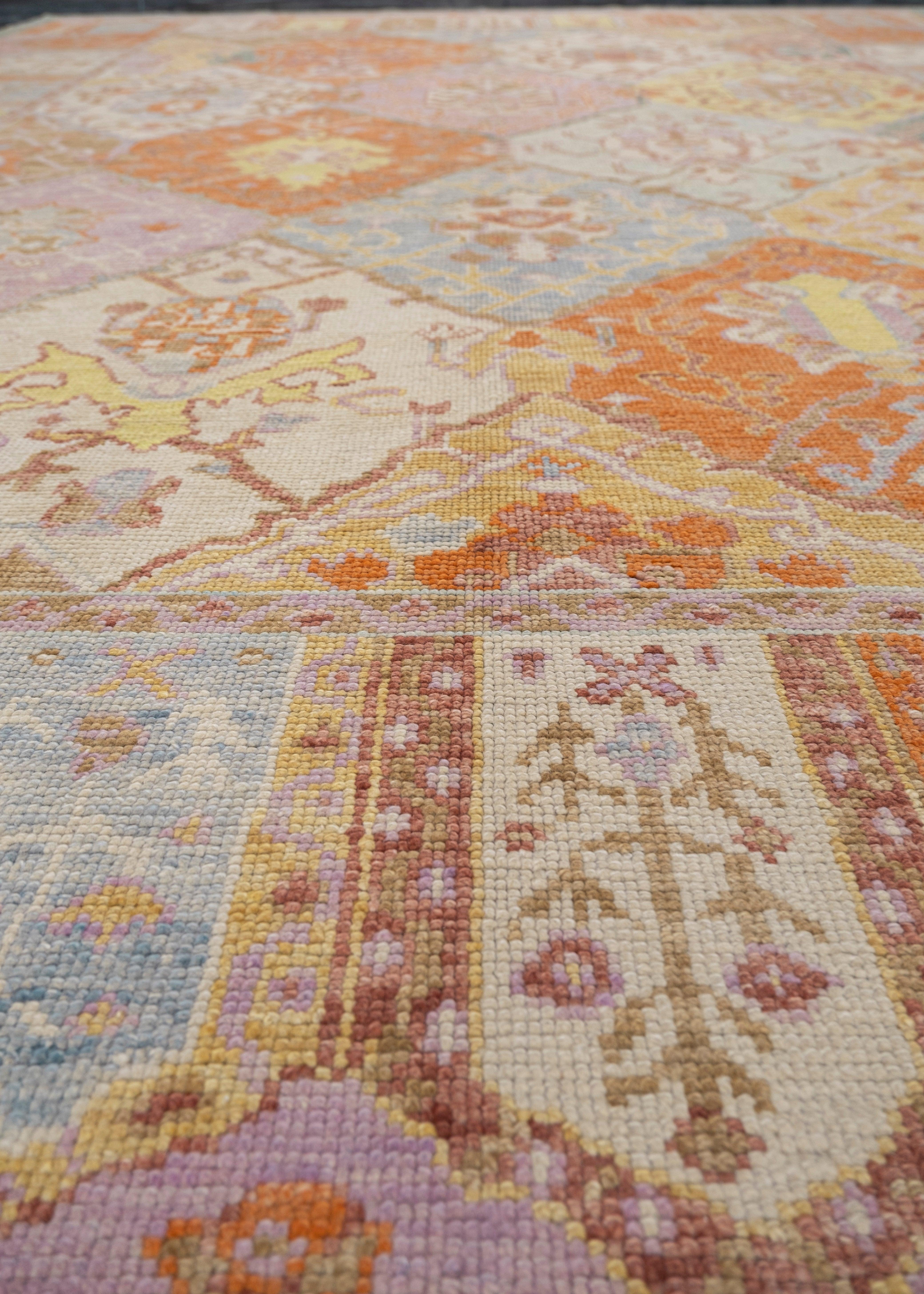 Contemporary Turkish Oushak Rug 9' x 11'9