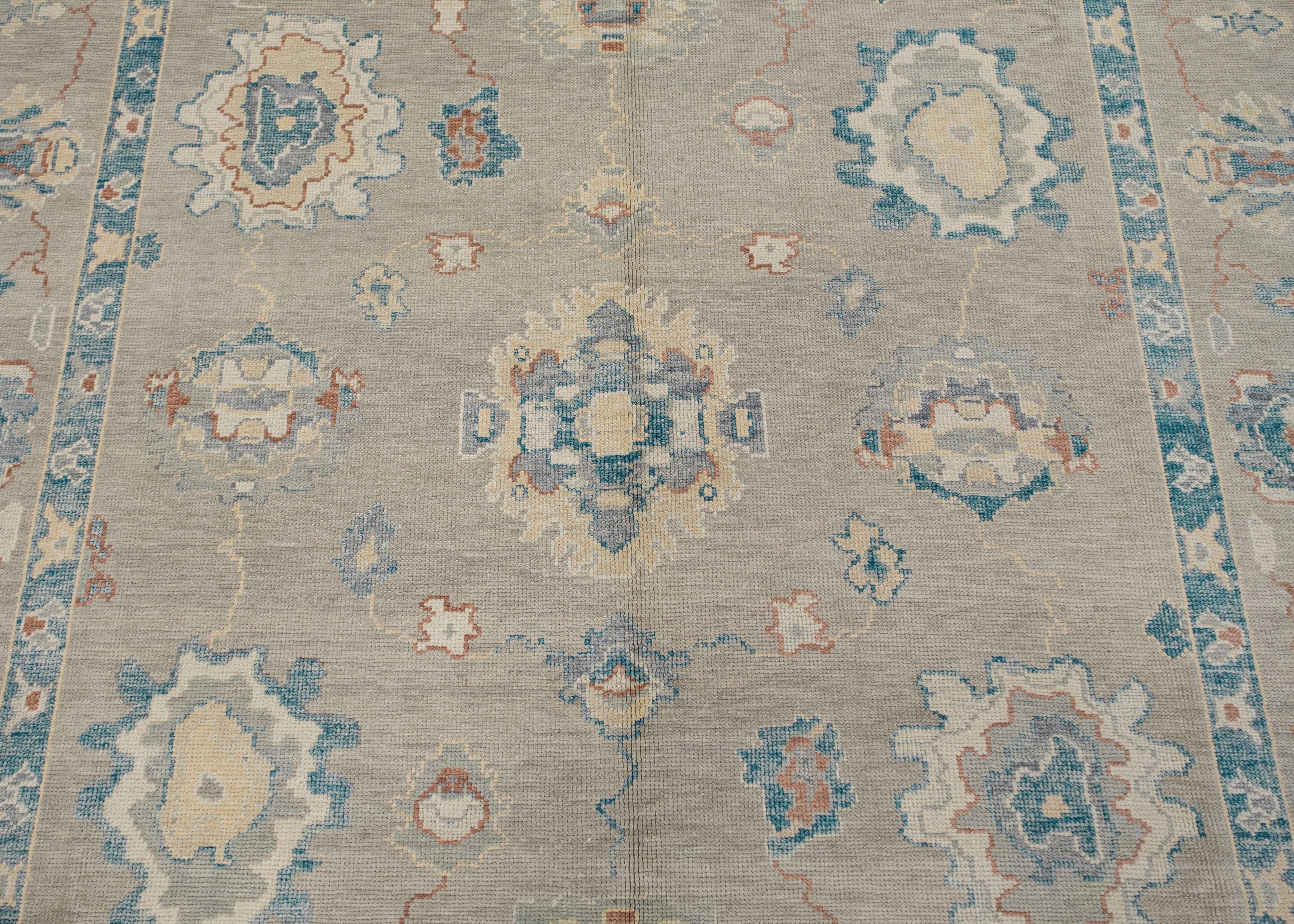 Turkish Oushak Rug 9' x 12' #7292 In New Condition For Sale In Houston, TX