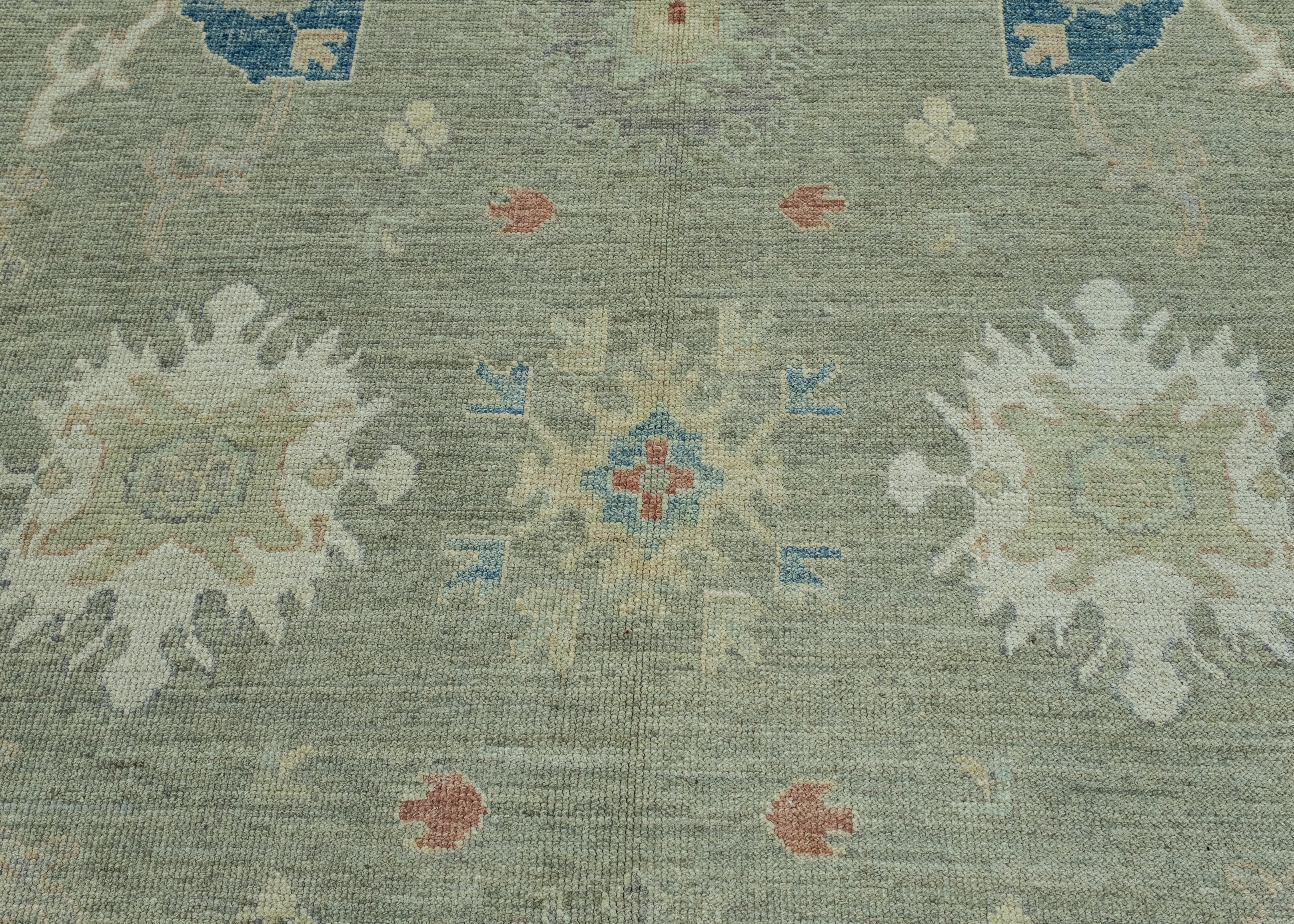Wool Turkish Oushak Rug 9' x 12'1
