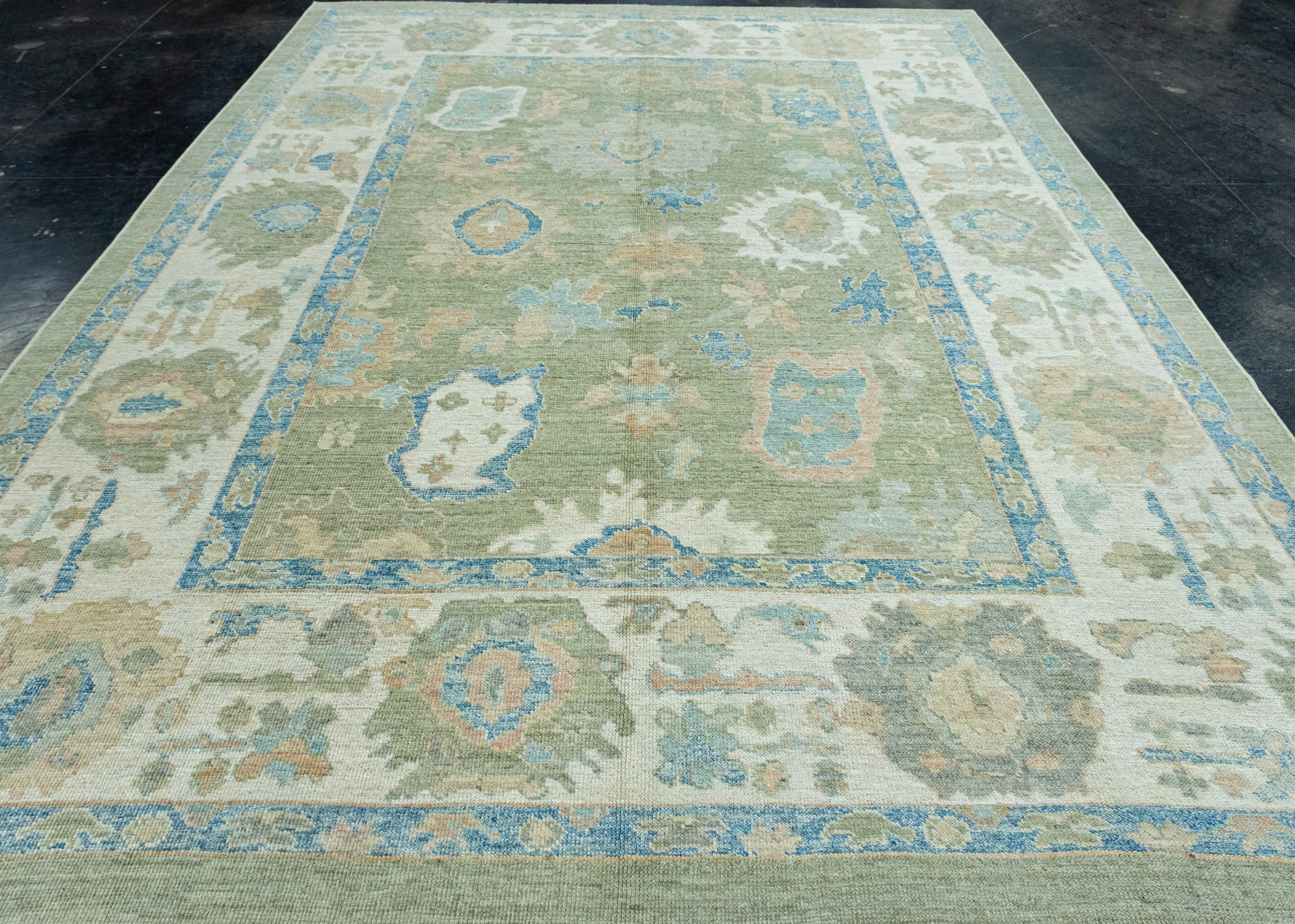 Turkish Oushak Rug 9' x 12'1
