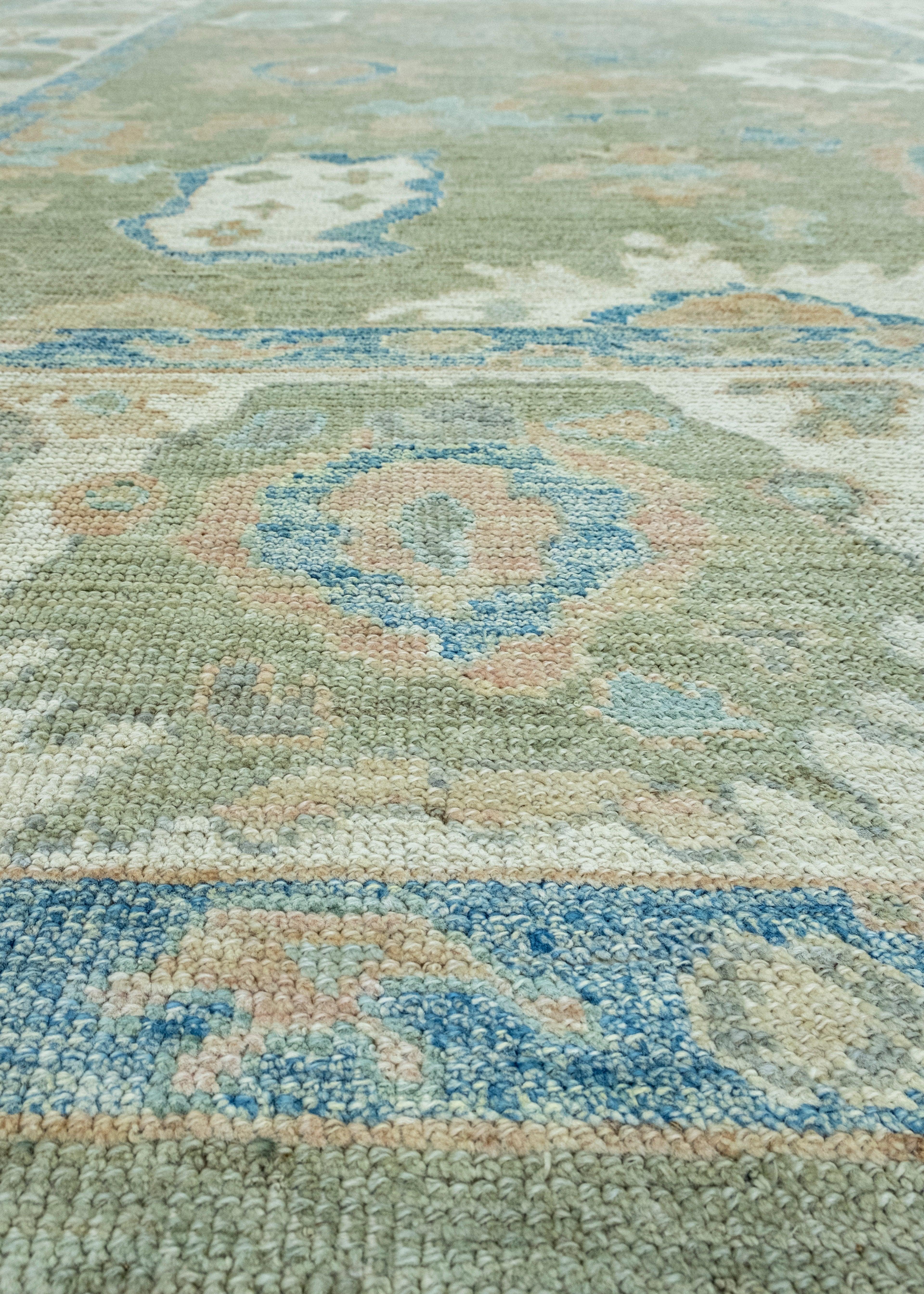 Contemporary Turkish Oushak Rug 9' x 12'1