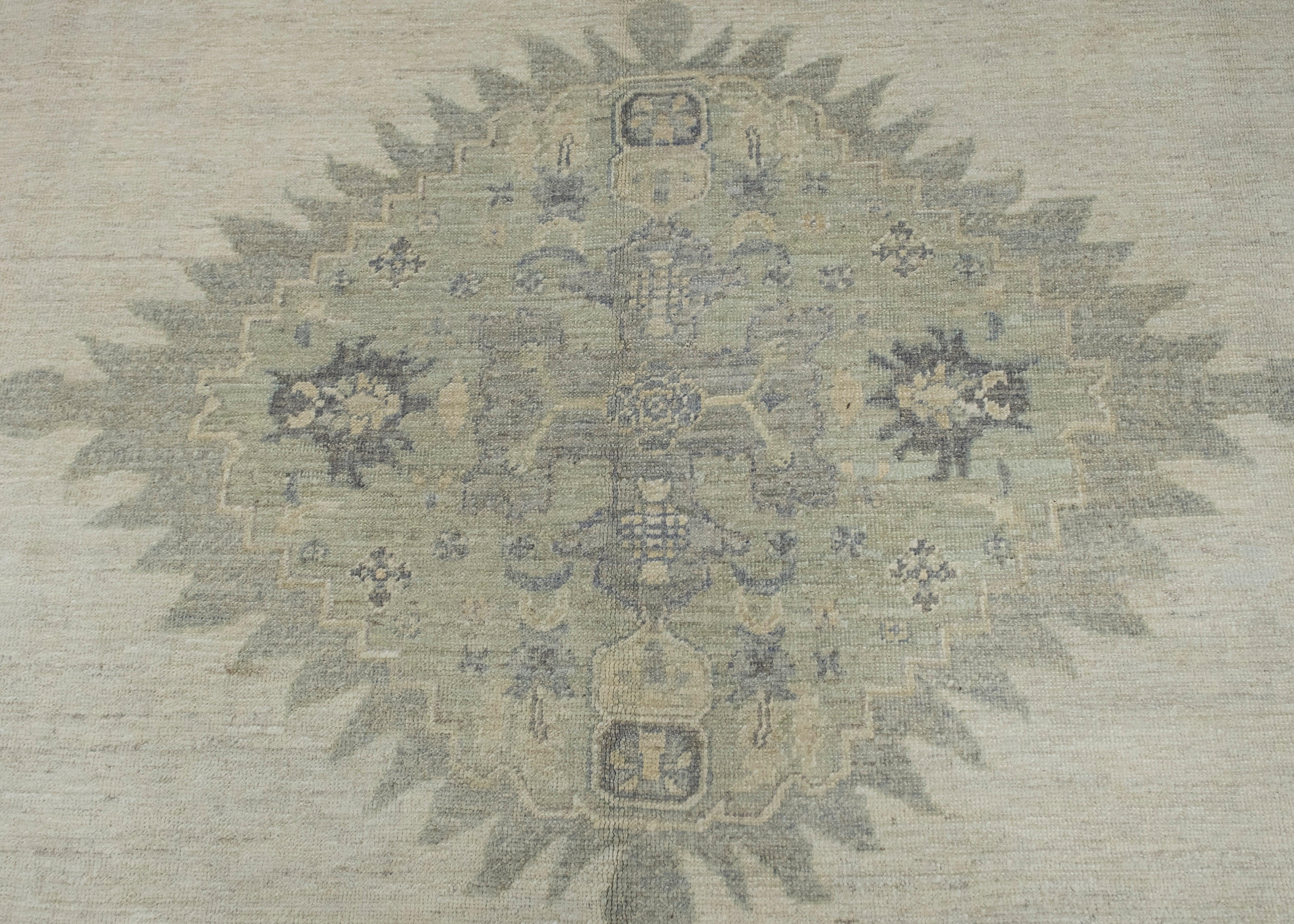 Türkischer Oushak-Teppich 9' x 12'1